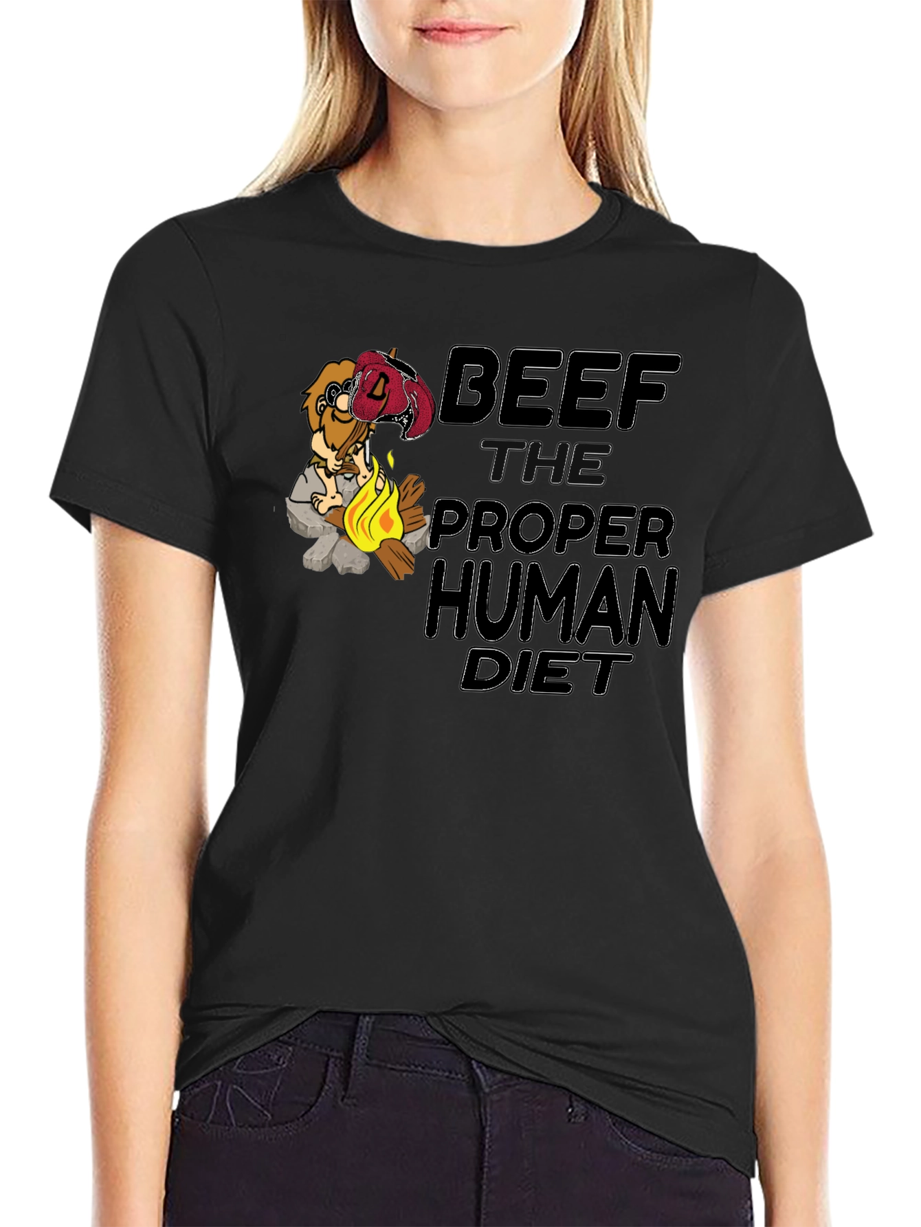 Black Beef: The Proper Human Diet T-Shirt view 2