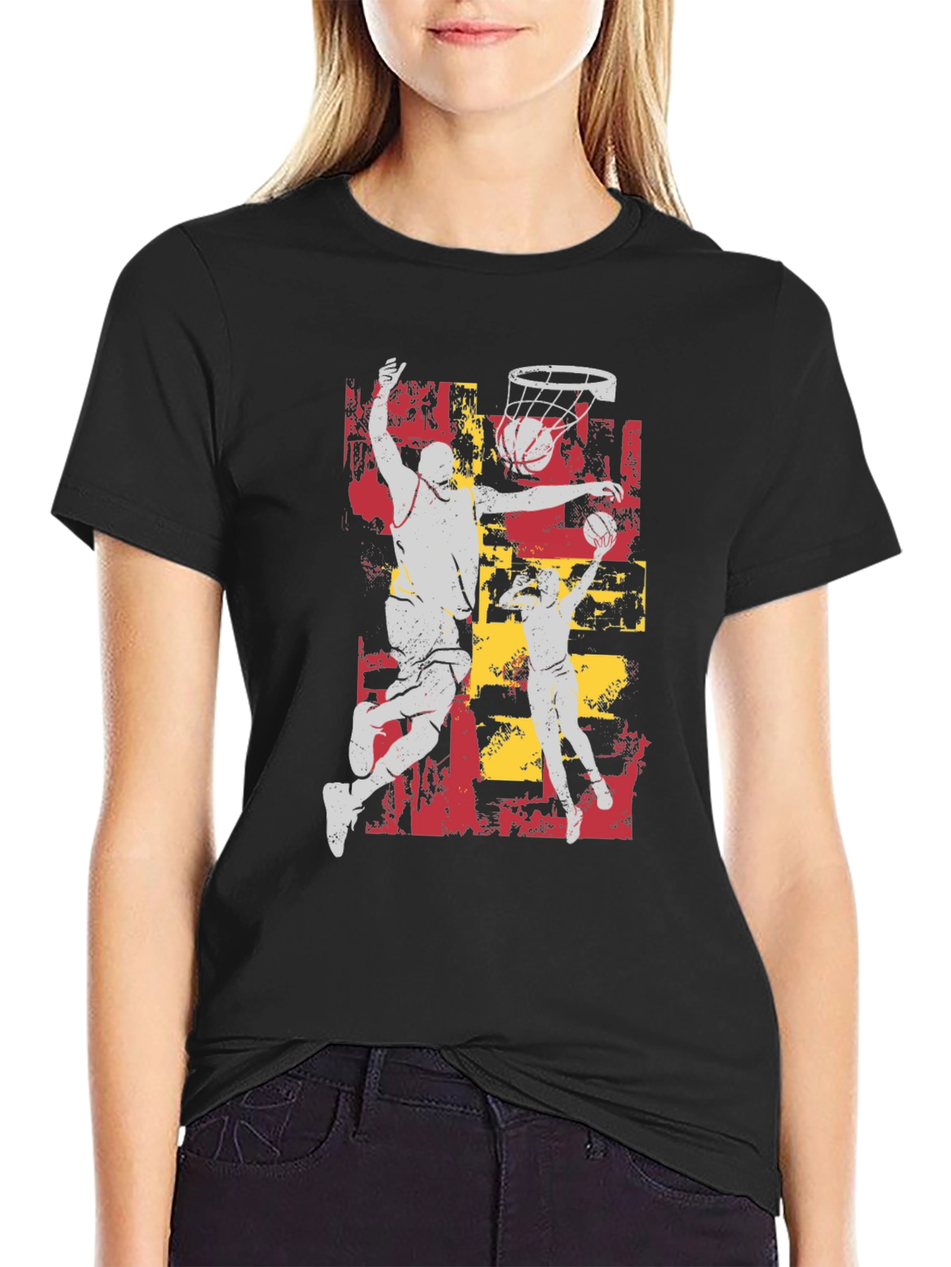 Black Basketball Graphic T-Shirt view 2