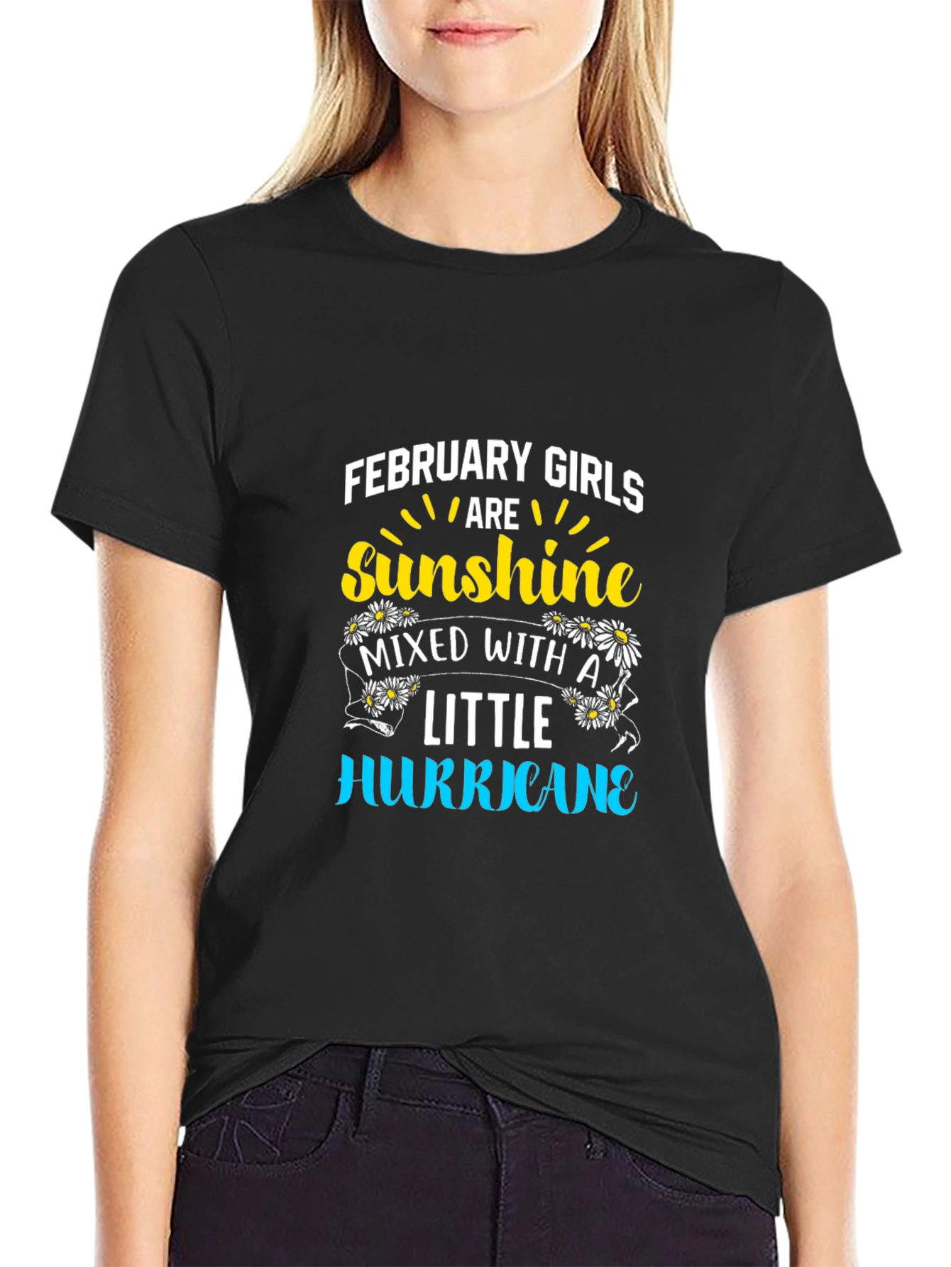 Black February Girls Sunshine Hurricane Graphic Tee view 2