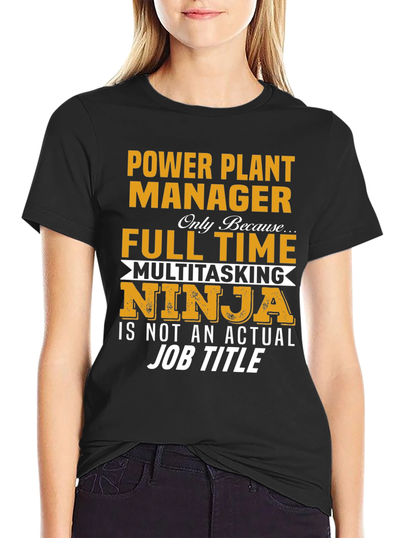 Black Power Plant Manager Novelty T-Shirt view 2