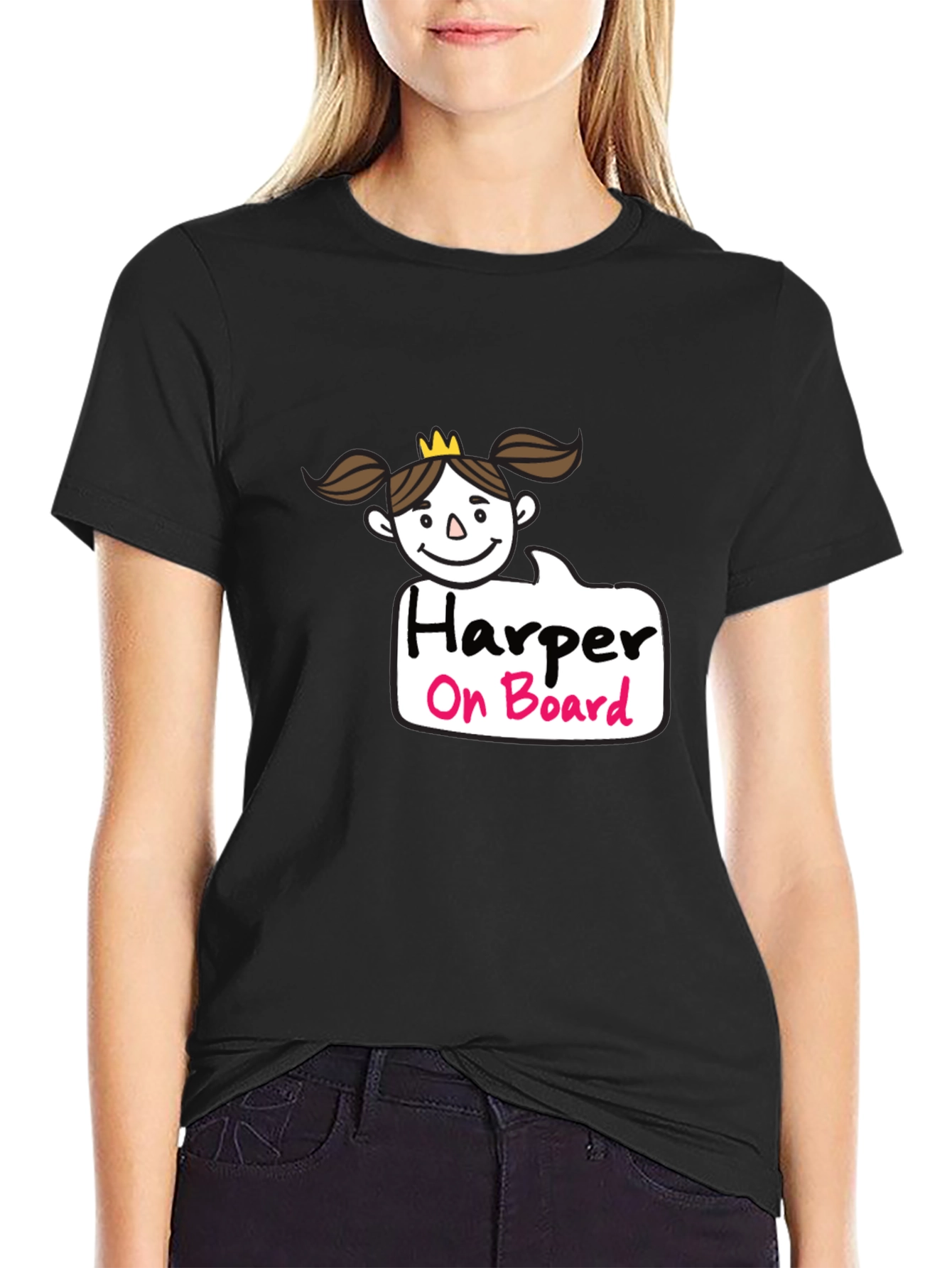 Black Harper On Board Black T-Shirt view 2