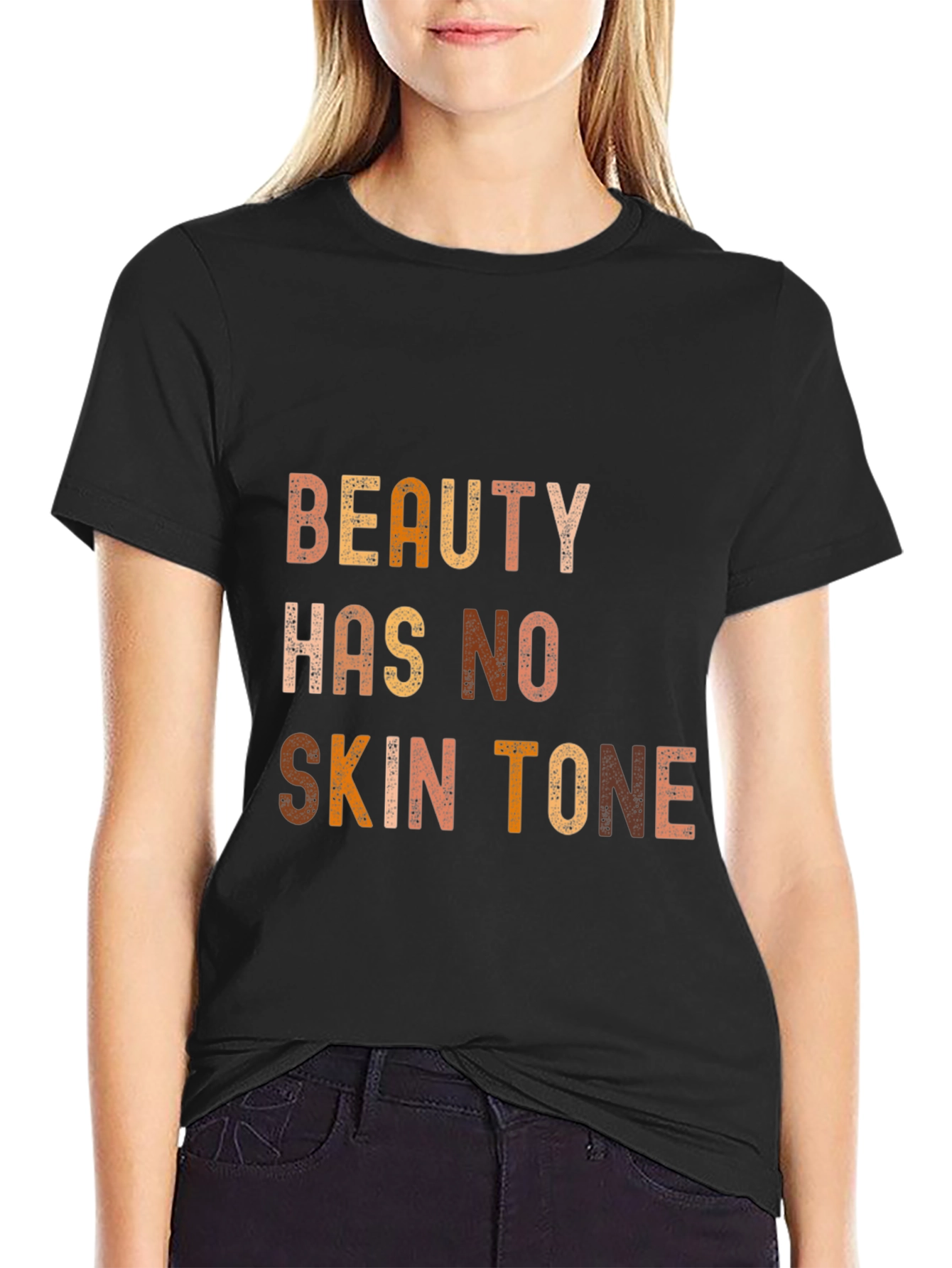 Black Beauty Has No Skin Tone Graphic Tee - Unisex view 2