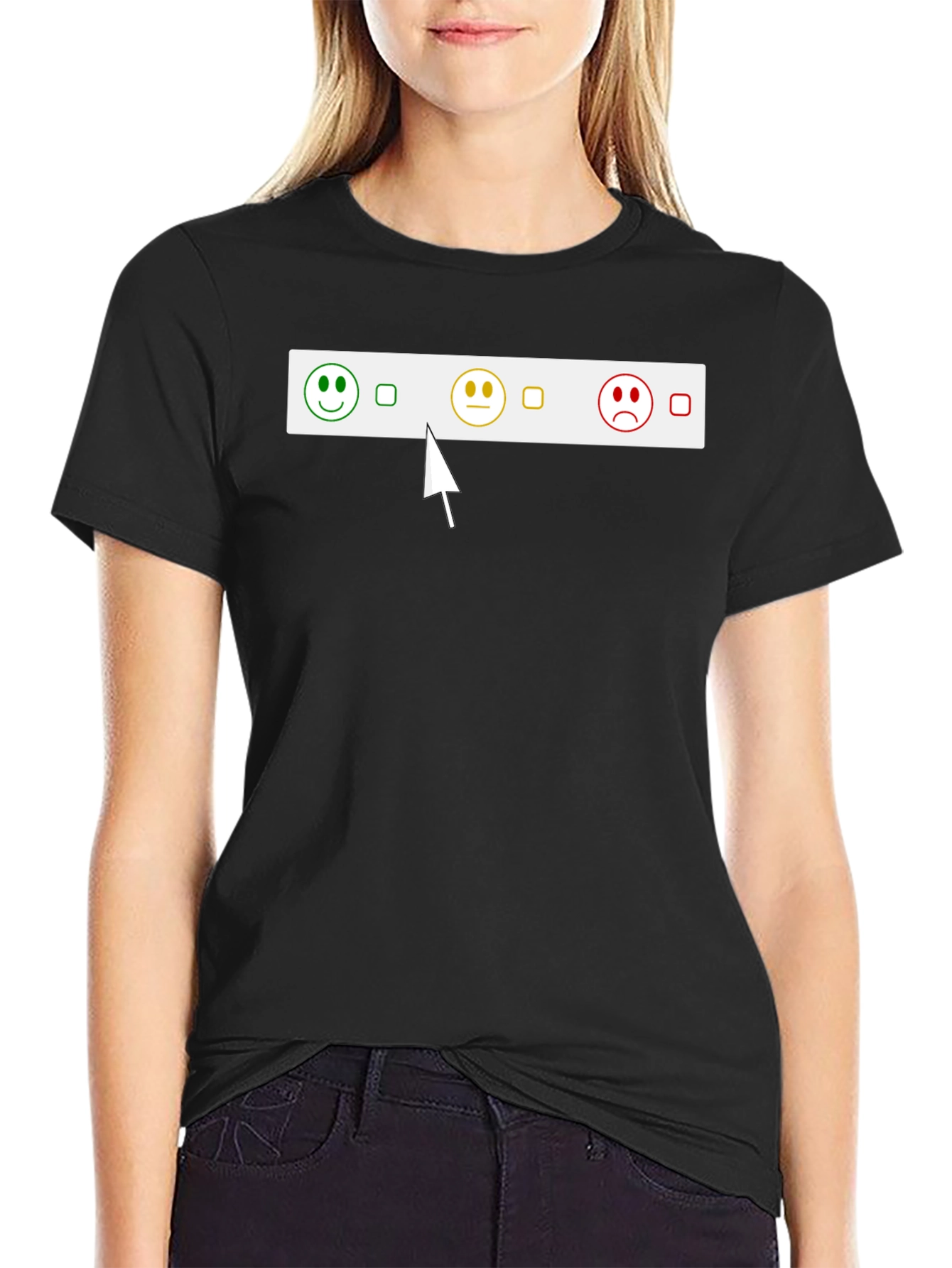 Black Mood Meter T-Shirt view 2