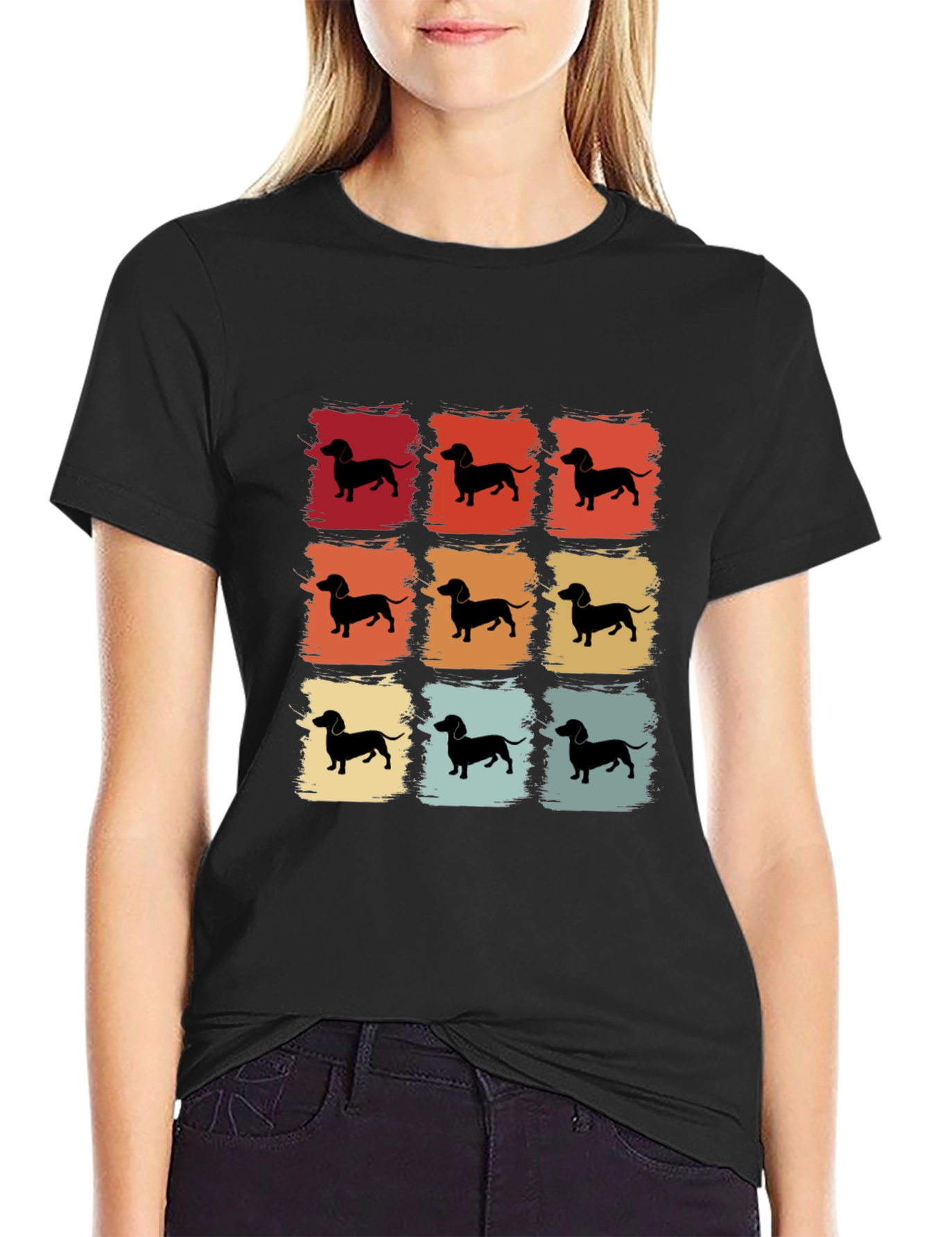 Retro Dachshund T-Shirt - Wiener Dog Graphic Tee - 2
