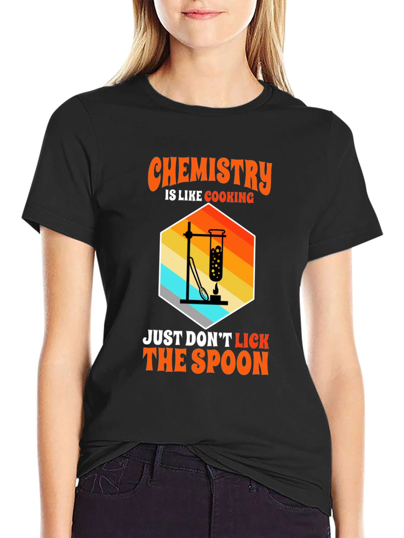 Black Chemistry is Like Cooking Funny T-Shirt view 2