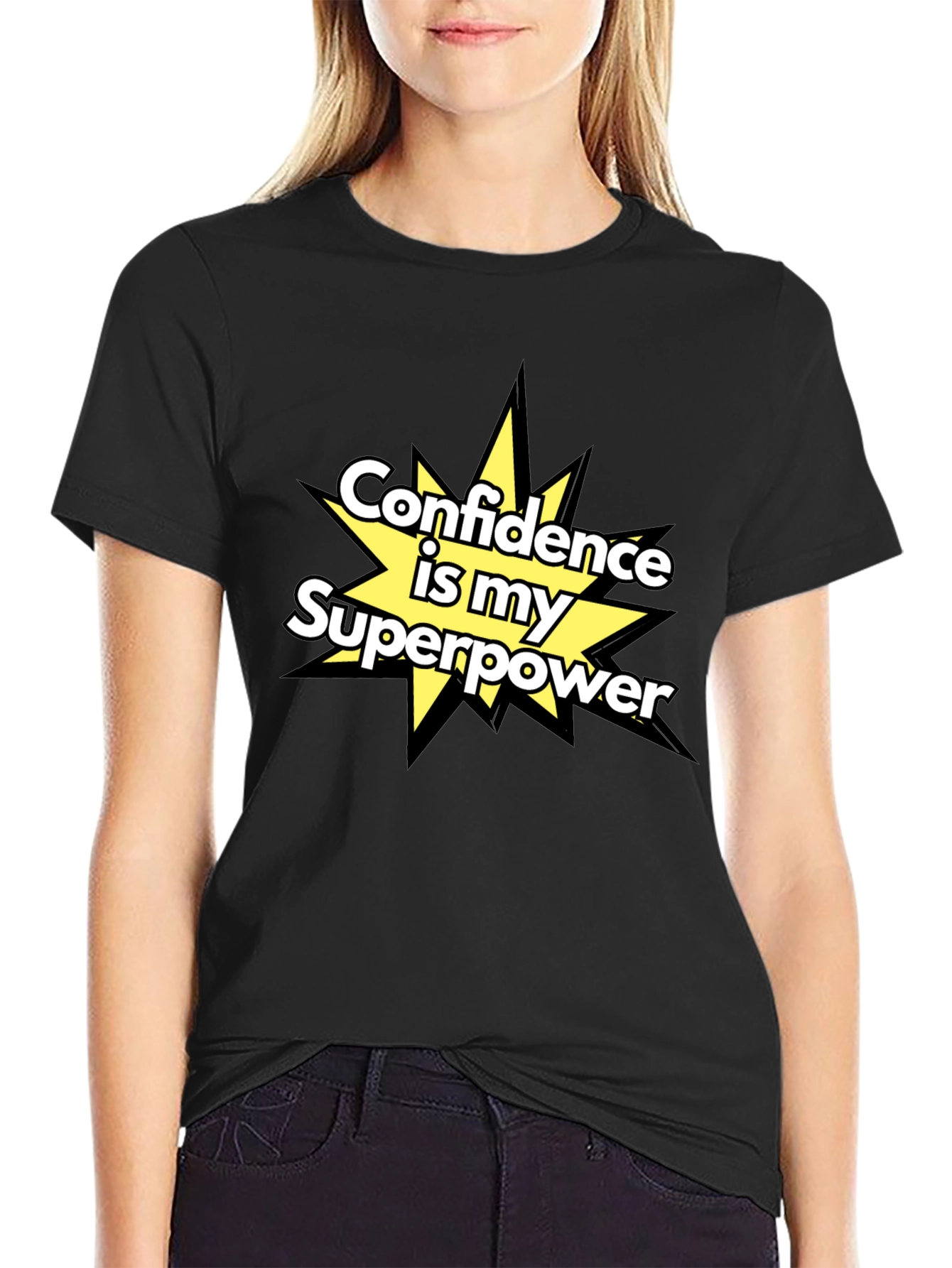 Black Confidence is my Superpower T-Shirt view 2