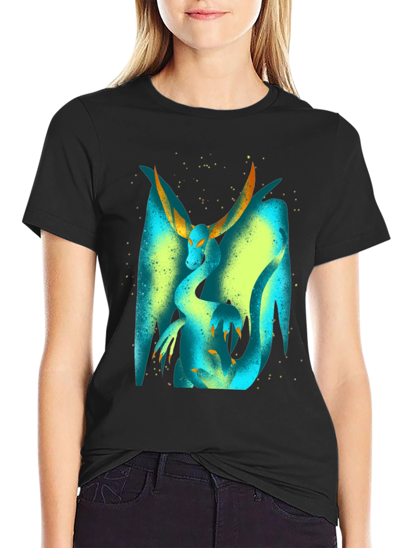 Black Dragon Graphic T-Shirt view 2