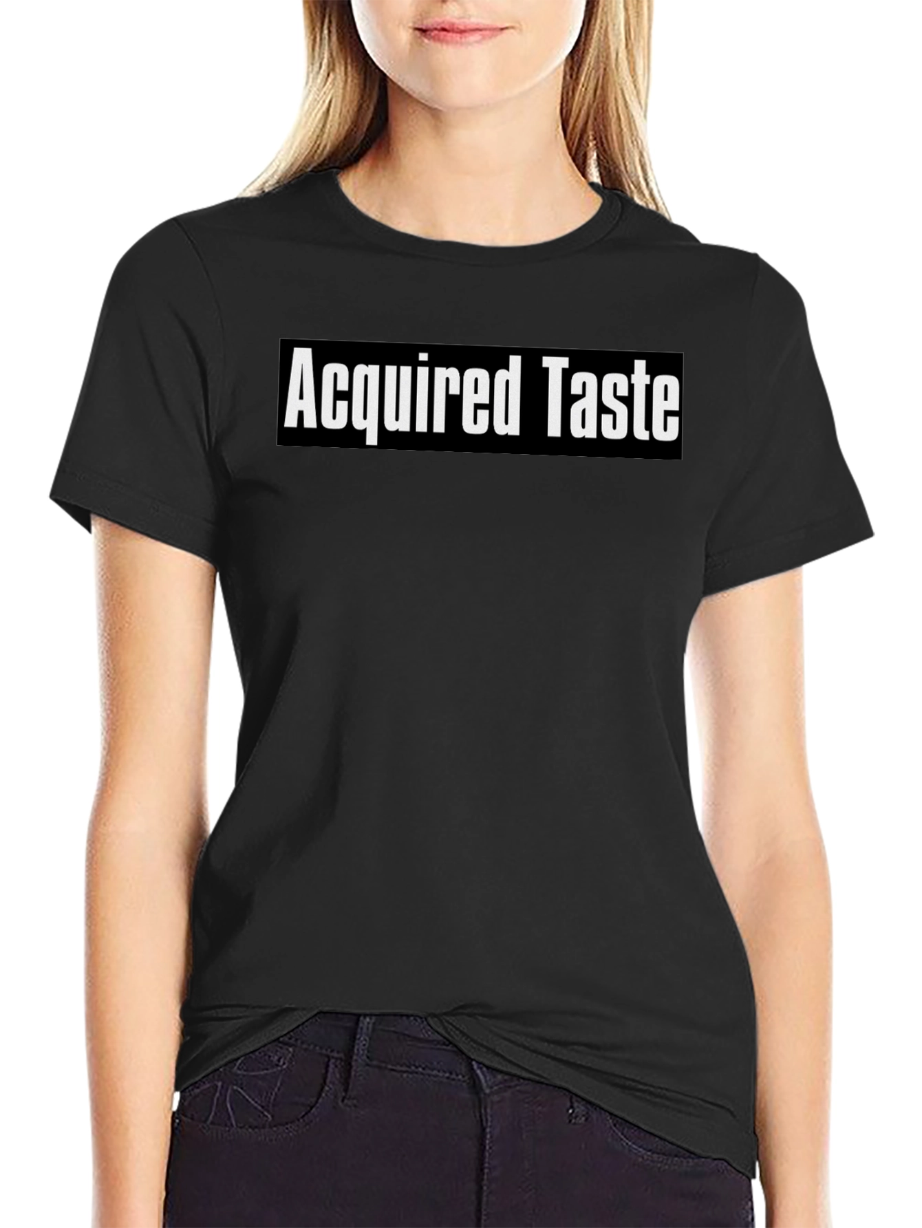 Black Acquired Taste Graphic Tee - Soft & Stylish Unisex T-Shirt view 2