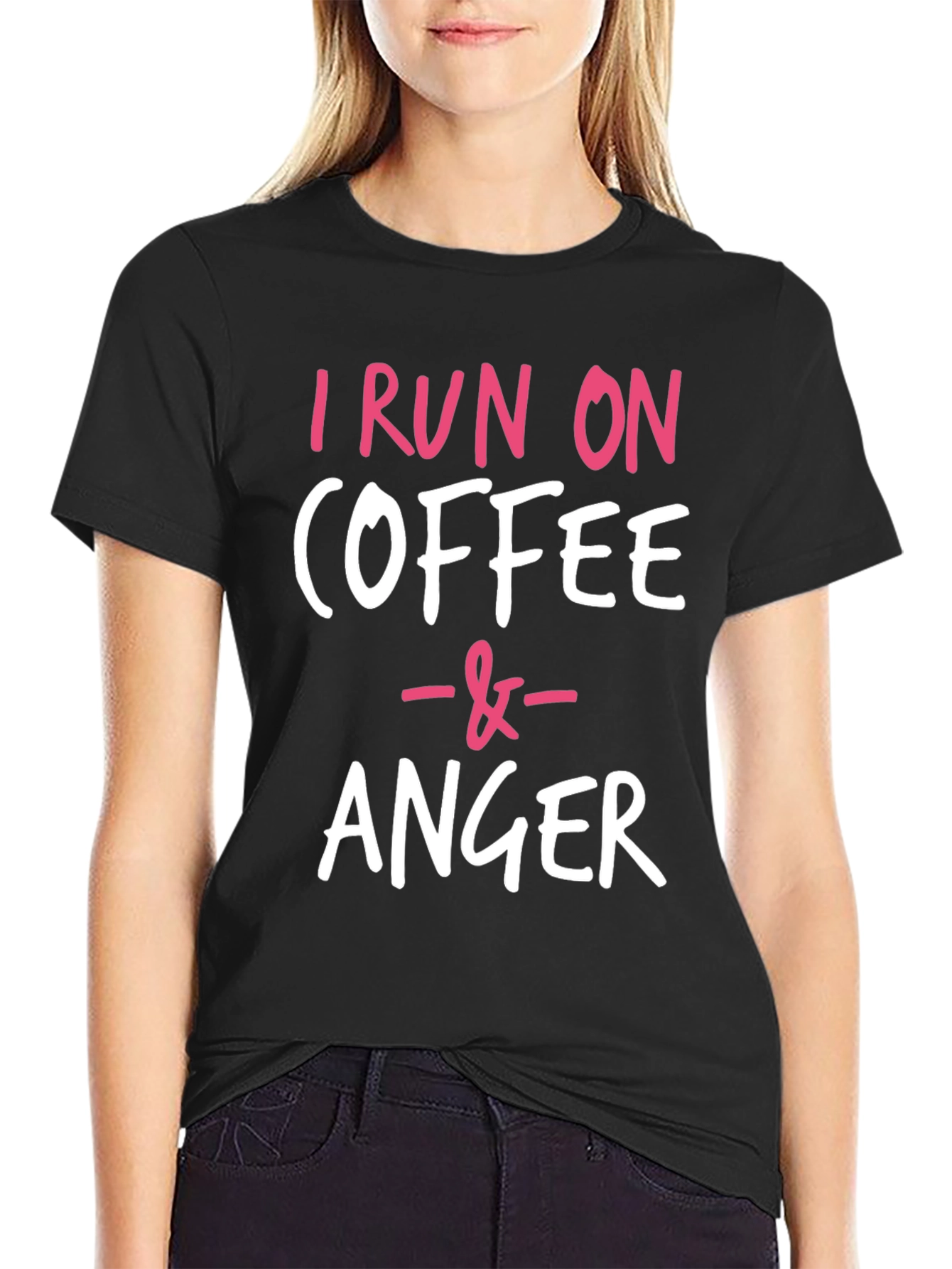Black Coffee & Anger T-Shirt - Funny Slogan Tee view 2