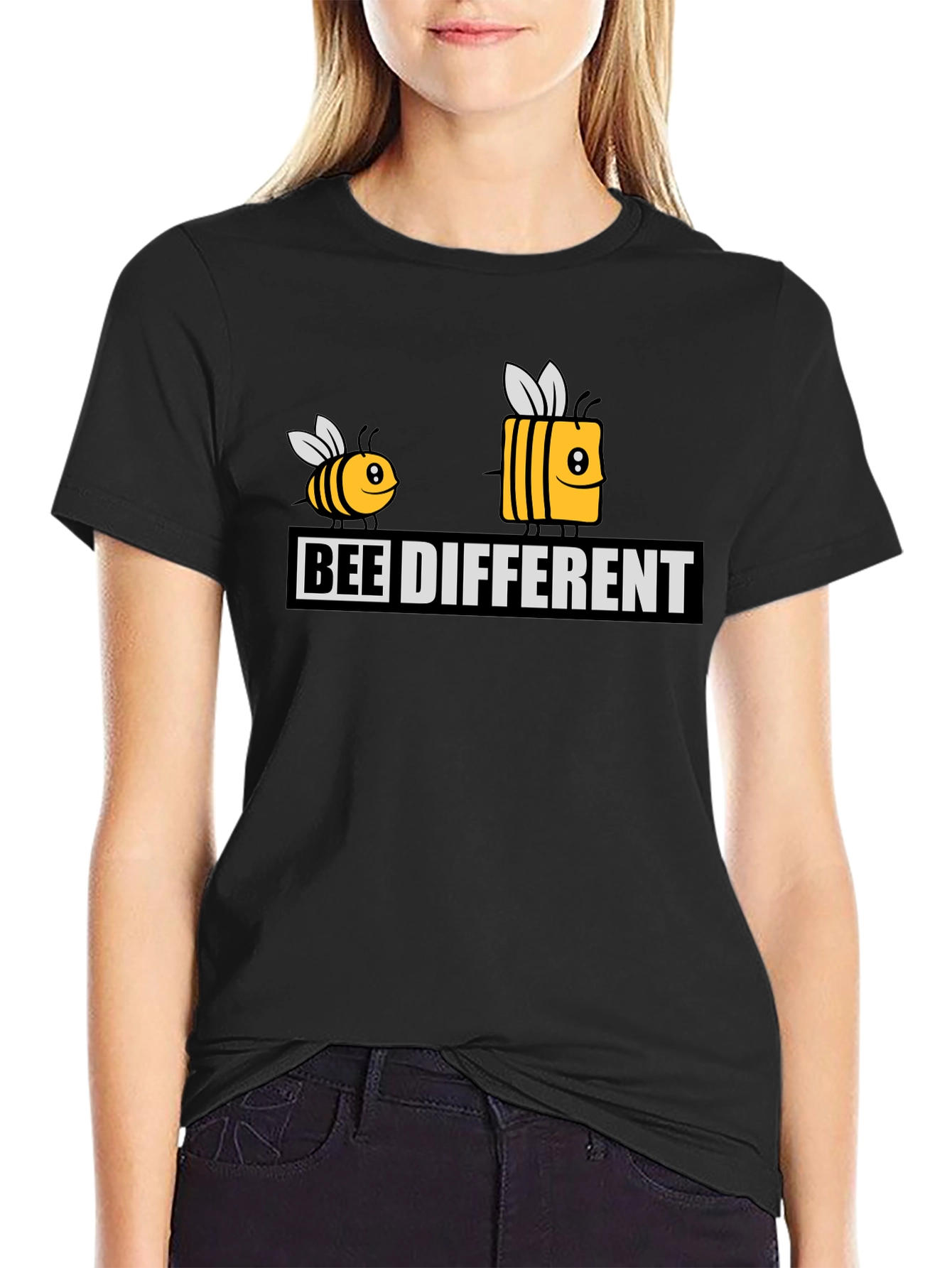 Black Bee Different Graphic Tee - Unique & Stylish! view 2