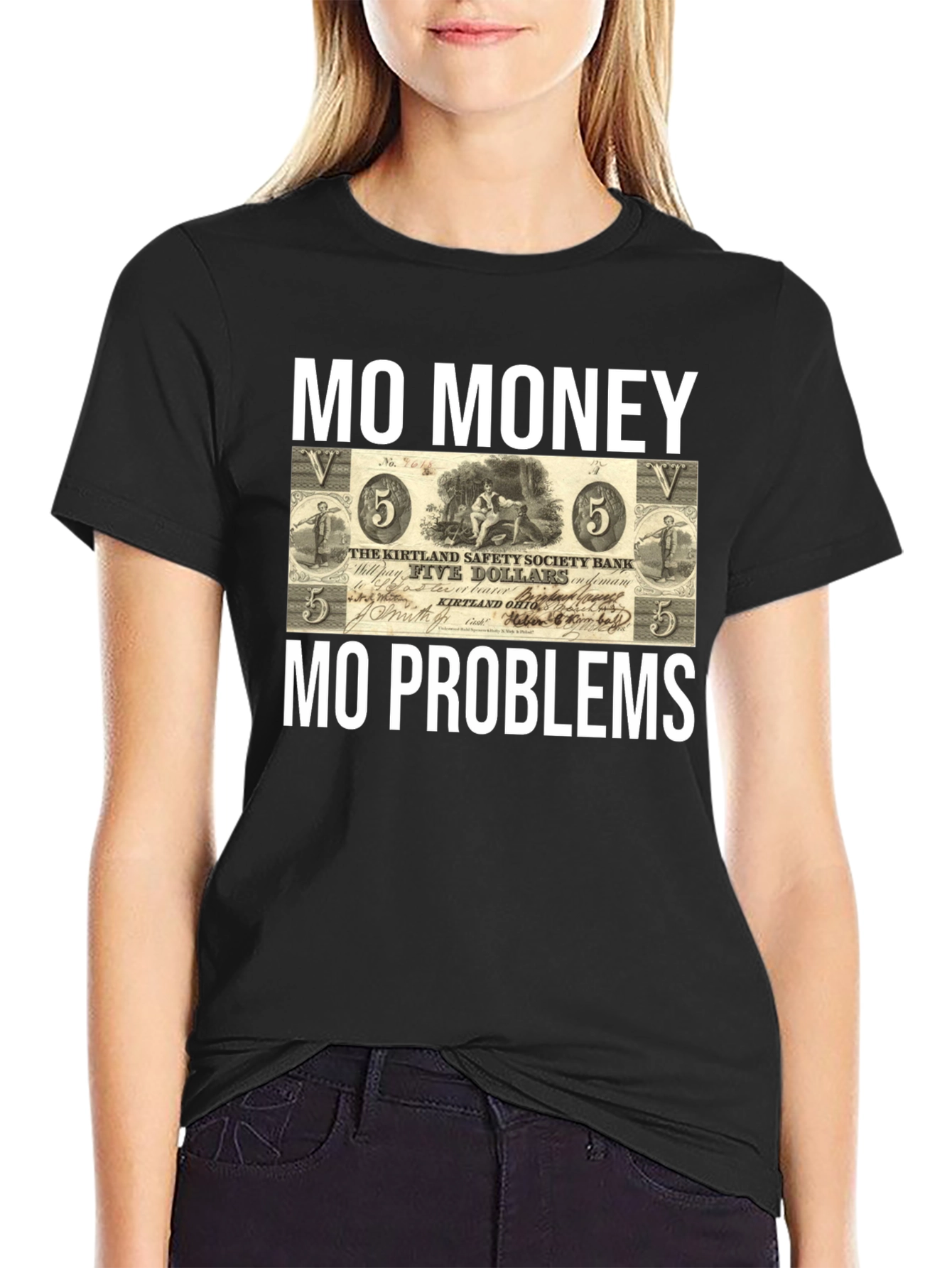 Black Mo Money, Mo Problems T-Shirt view 2