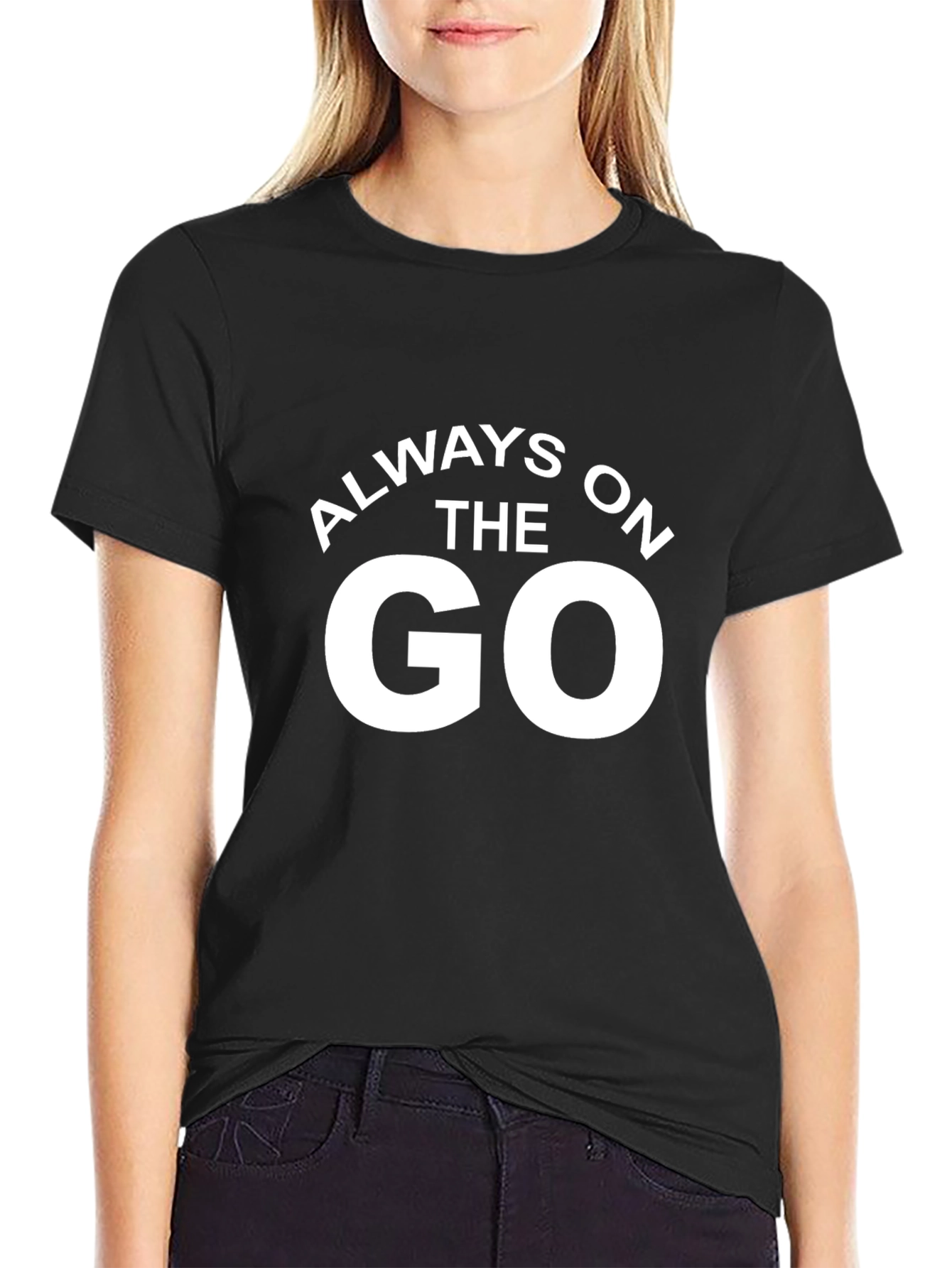 Black Always On The Go Black Graphic Tee view 2