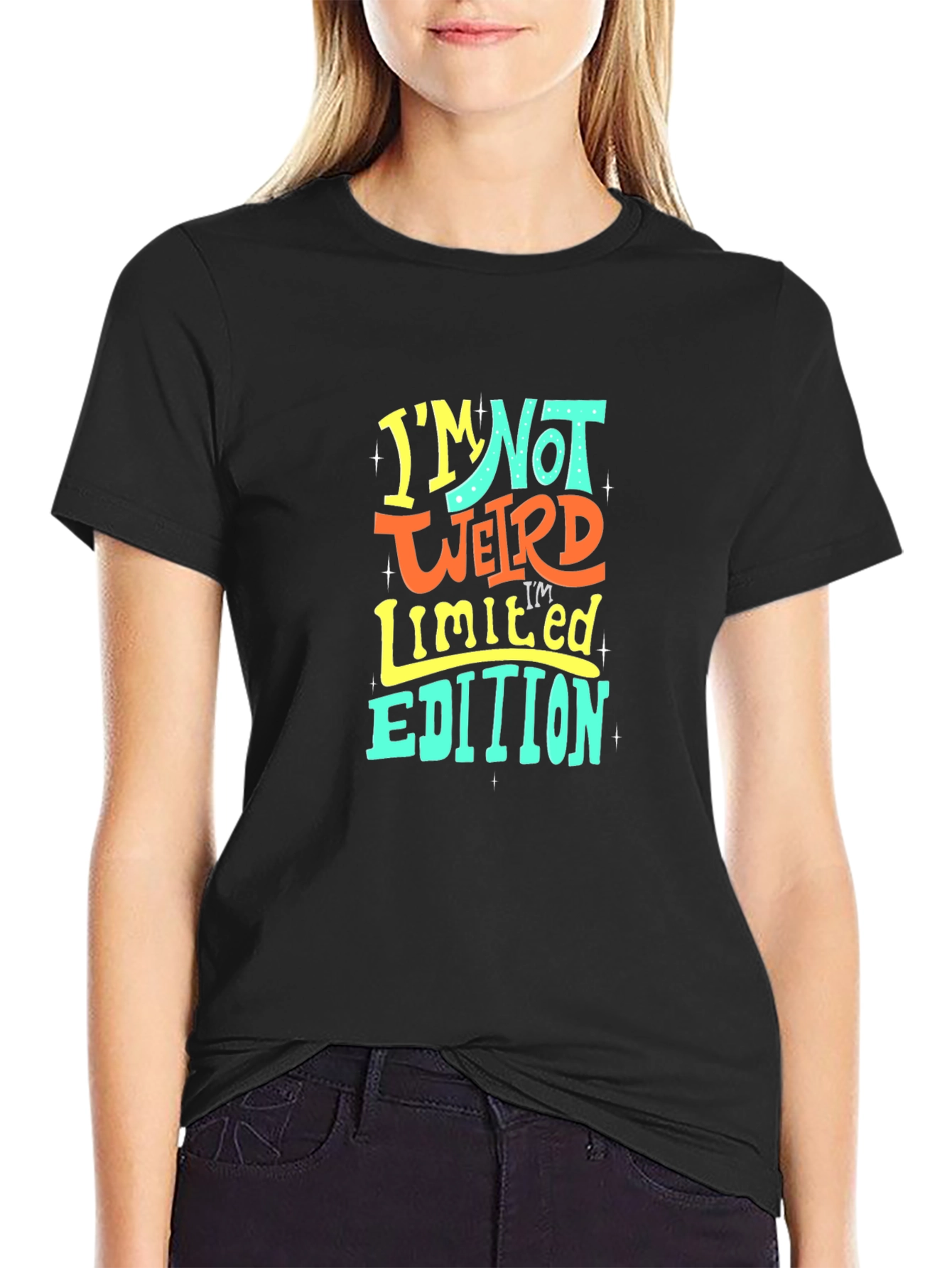 Black I'm Not Weird, Limited Edition T-Shirt view 2