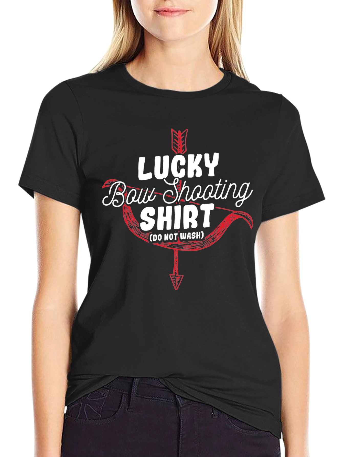 Black Lucky Bow Shooting Shirt - Archery T-Shirt view 2