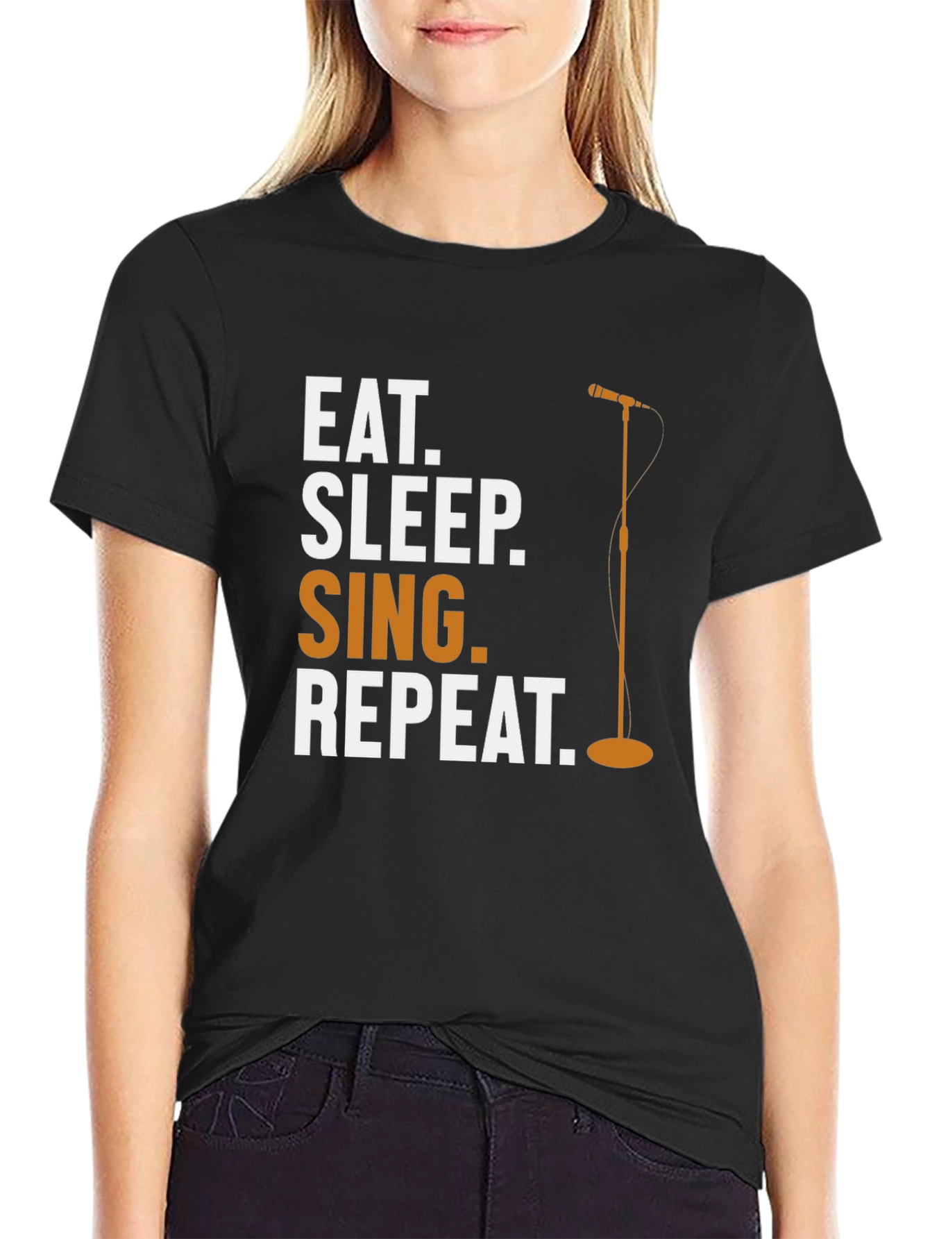 Eat Sleep Sing Repeat T-Shirt - Singer's Lifestyle Tee - 2