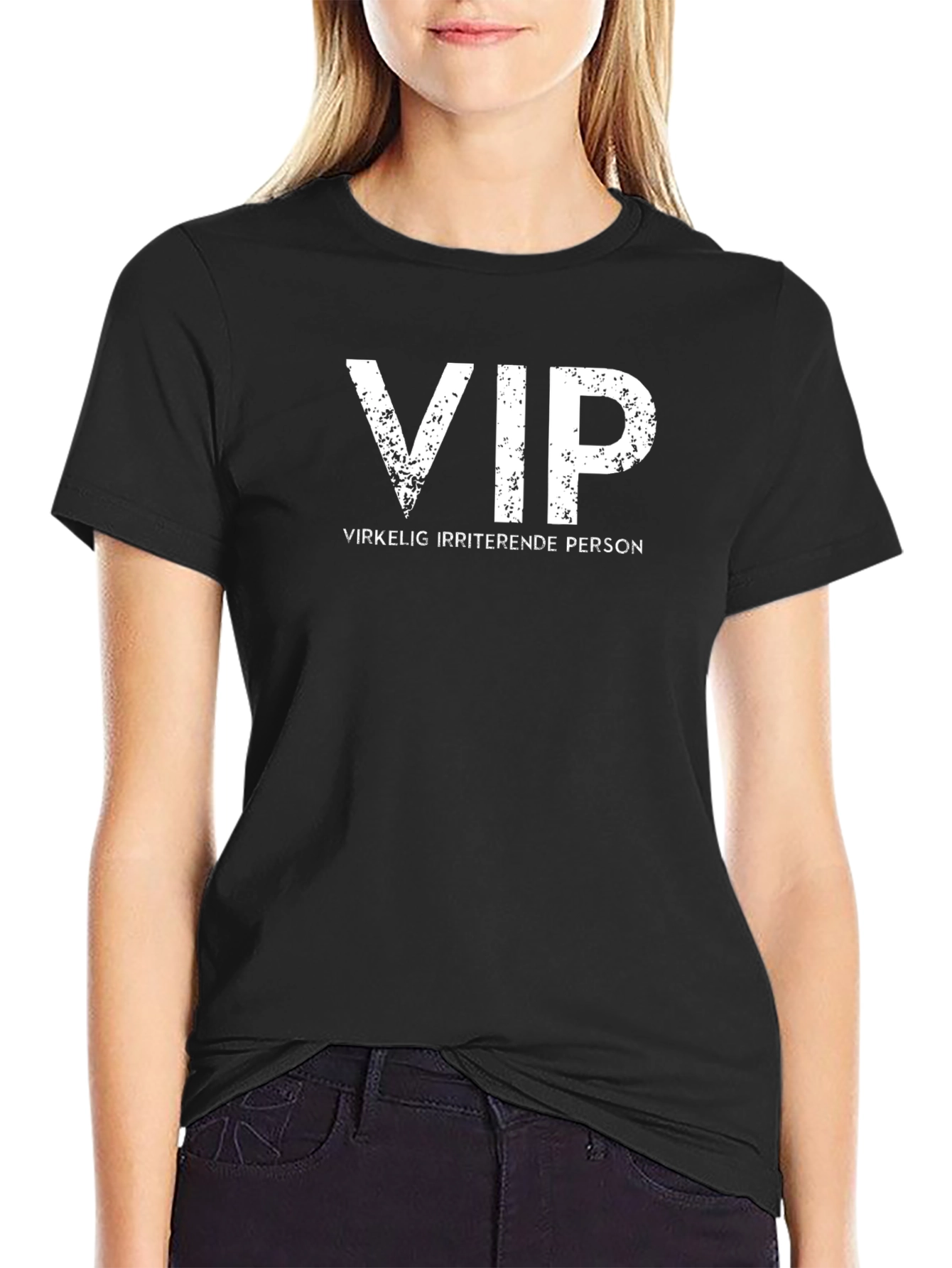 Black VIP Irriterende Person Graphic Tee view 2