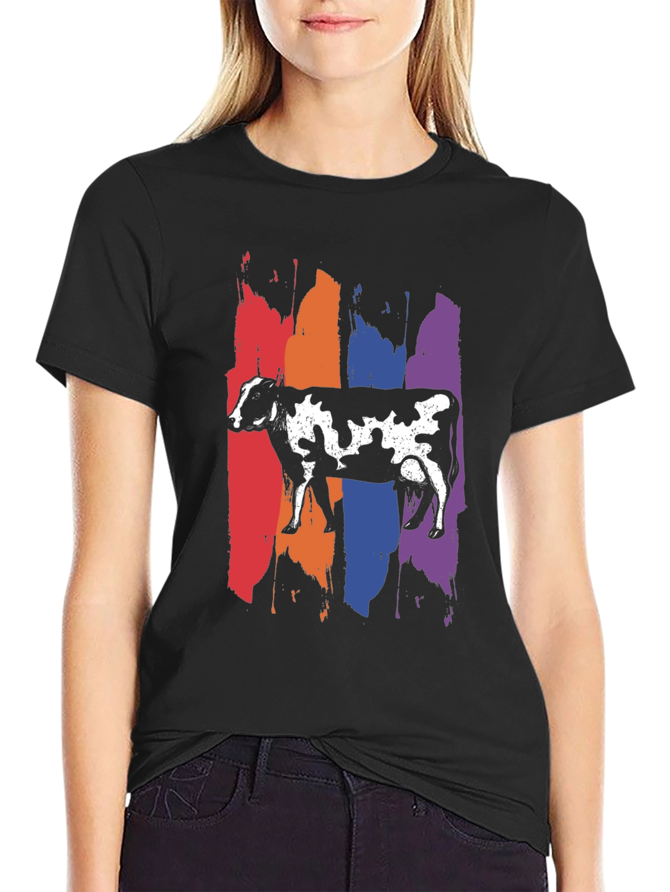 Black Cow Pride T-Shirt view 2