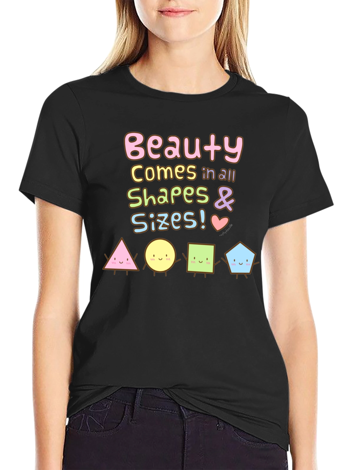 Black Beauty in All Shapes & Sizes T-Shirt view 2