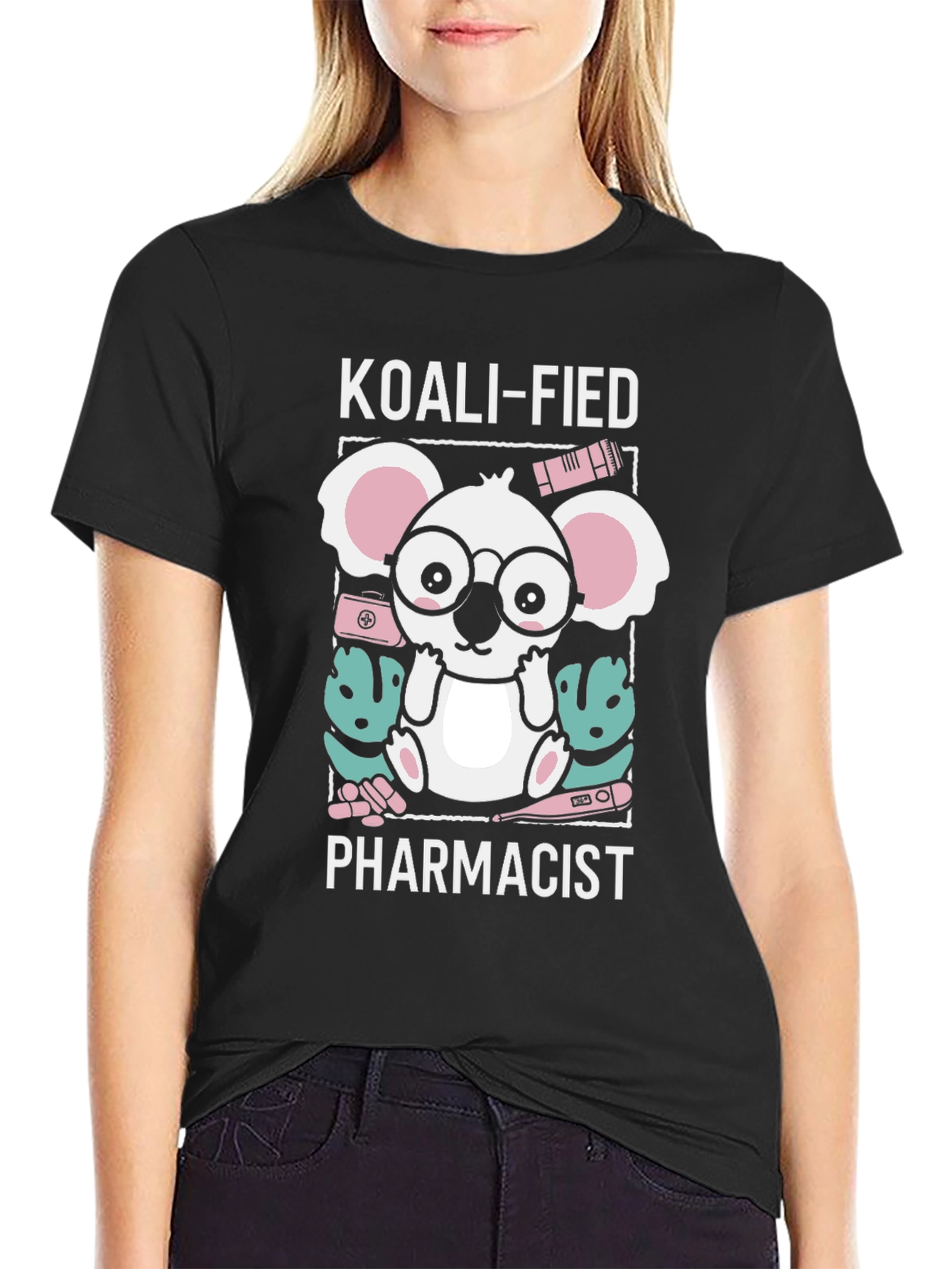 Black Koali-fied Pharmacist T-Shirt view 2