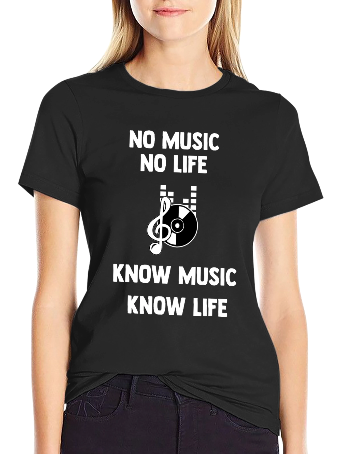 Black Music Lover's Graphic Tee: Know Music, Know Life view 2