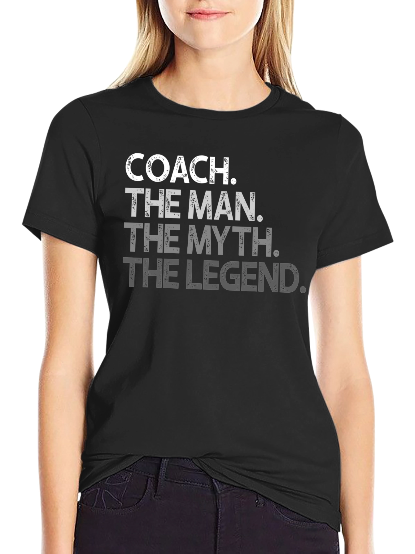 Black Coach The Man, The Myth, The Legend - Graphic Tee view 2