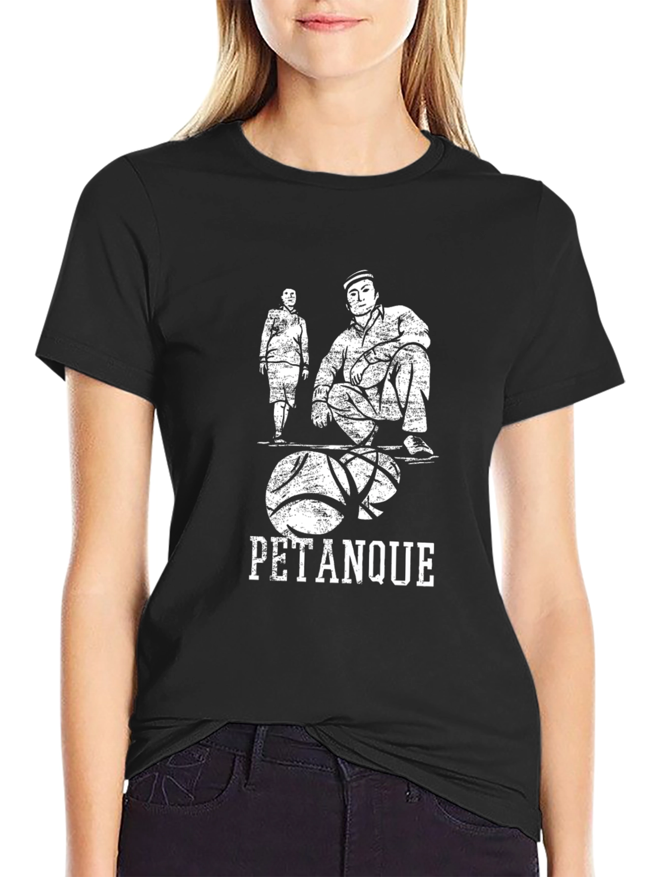 Pétanque Graphic Tee - Casual Black T-Shirt - 2