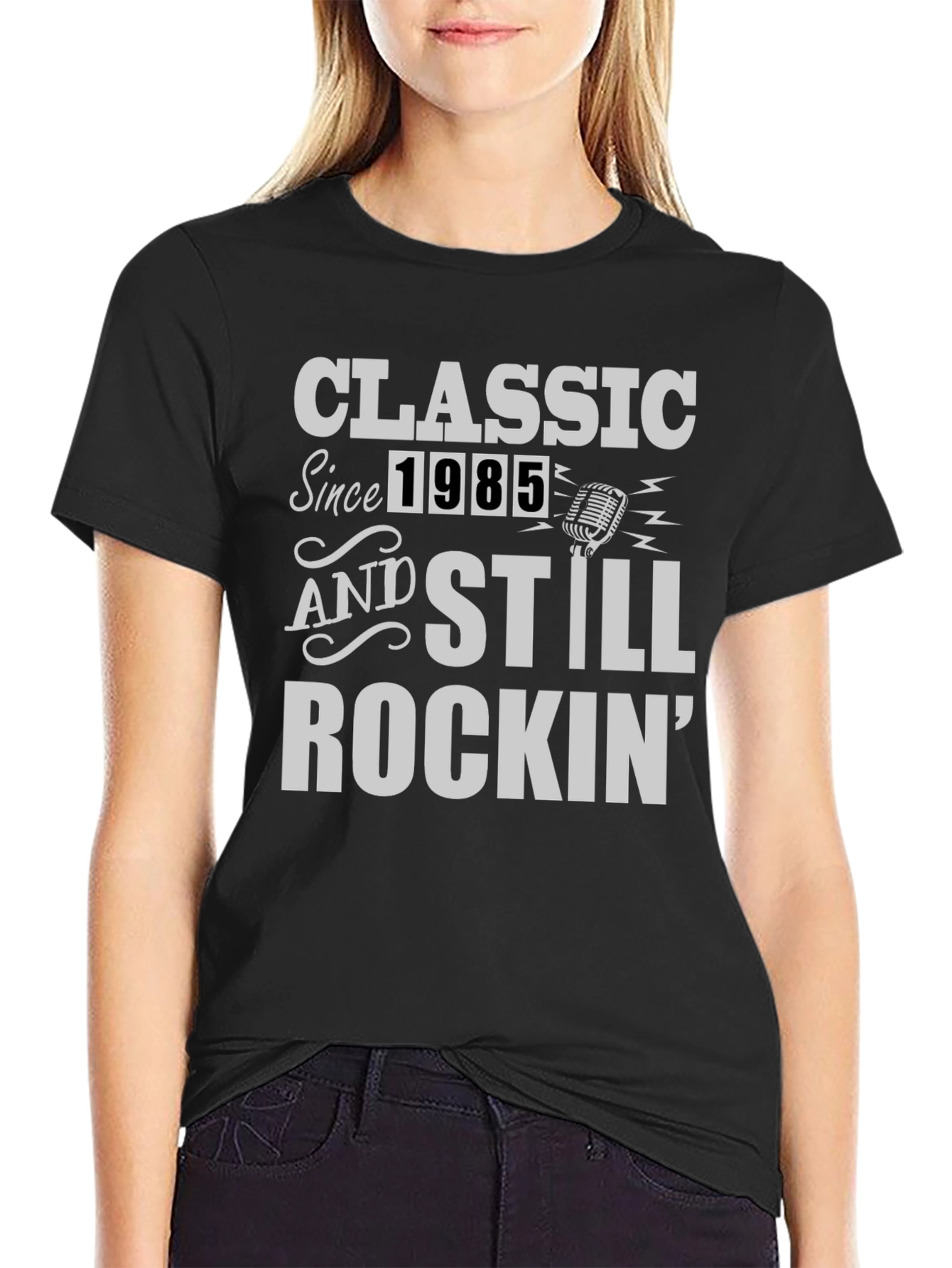 Black Classic Since 1985 Graphic T-Shirt view 2