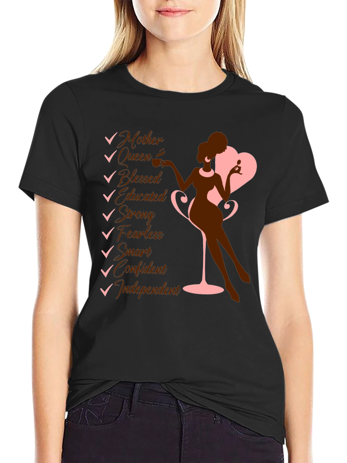 Empowered Woman Graphic Tee - Mother Queen Confident - 2