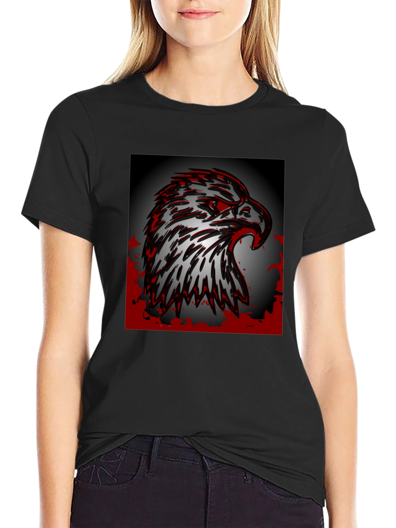 Black Eagle Graphic Tee - Bold Style view 2
