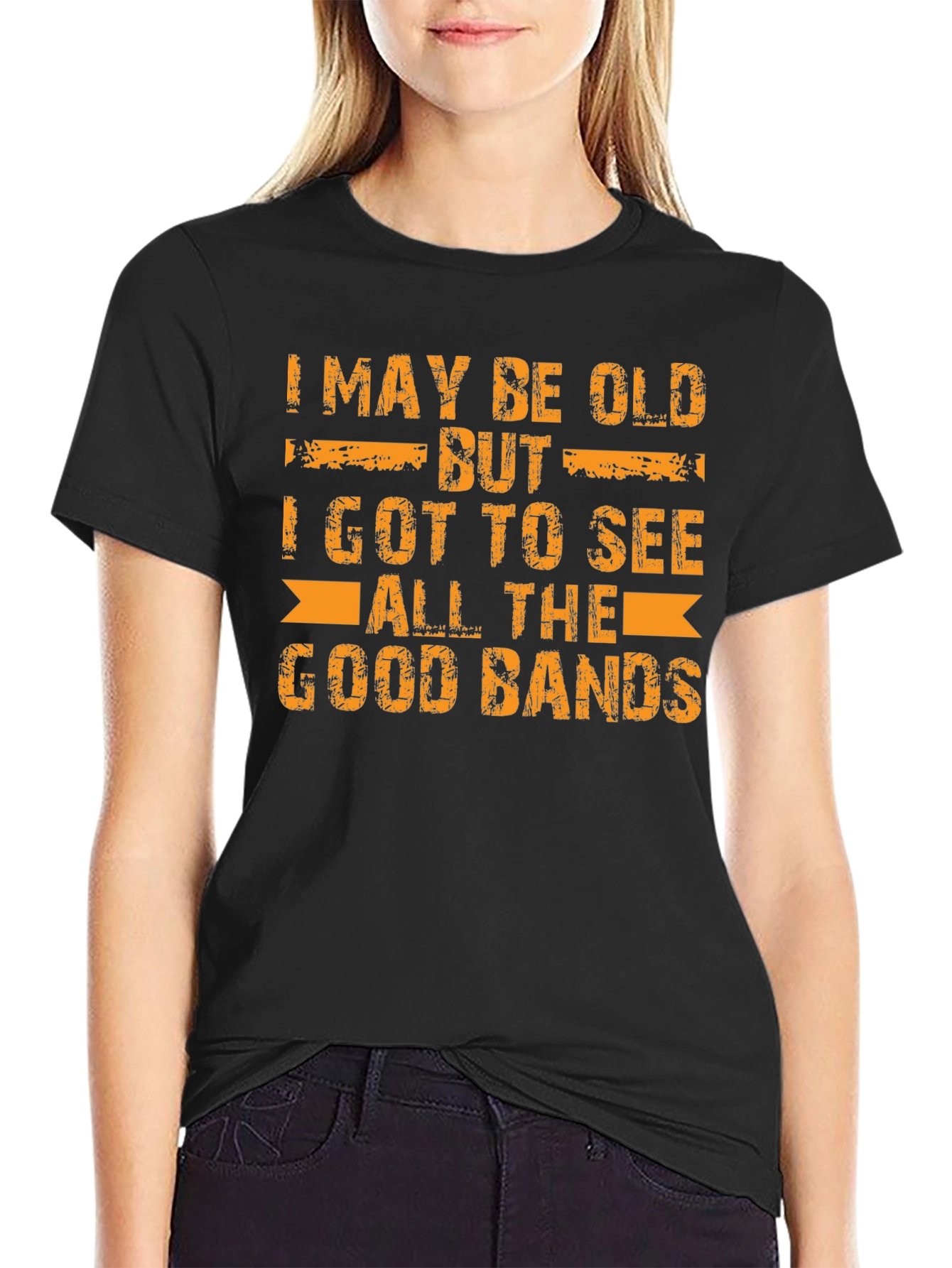 Black I May Be Old T-Shirt view 2