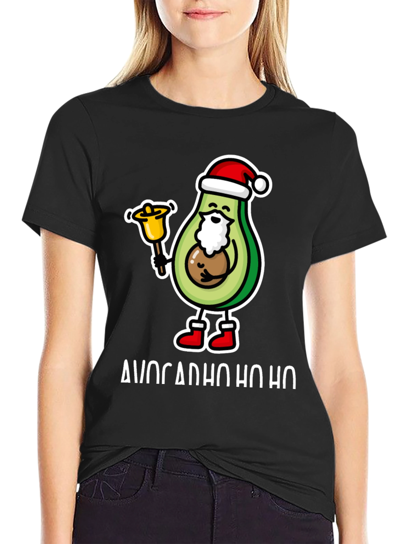 Avocado Ho Ho Ho Christmas T-Shirt - 2