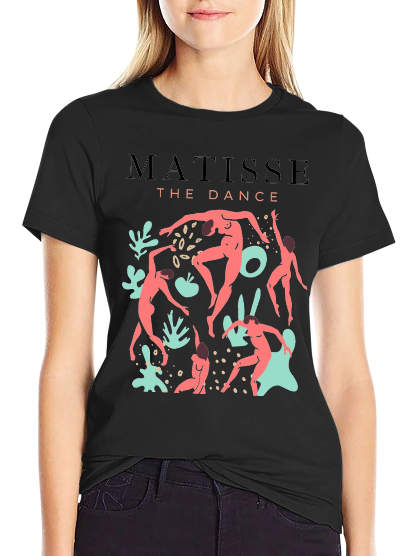 Black Matisse Dance Graphic Tee - Artistic Comfort view 2
