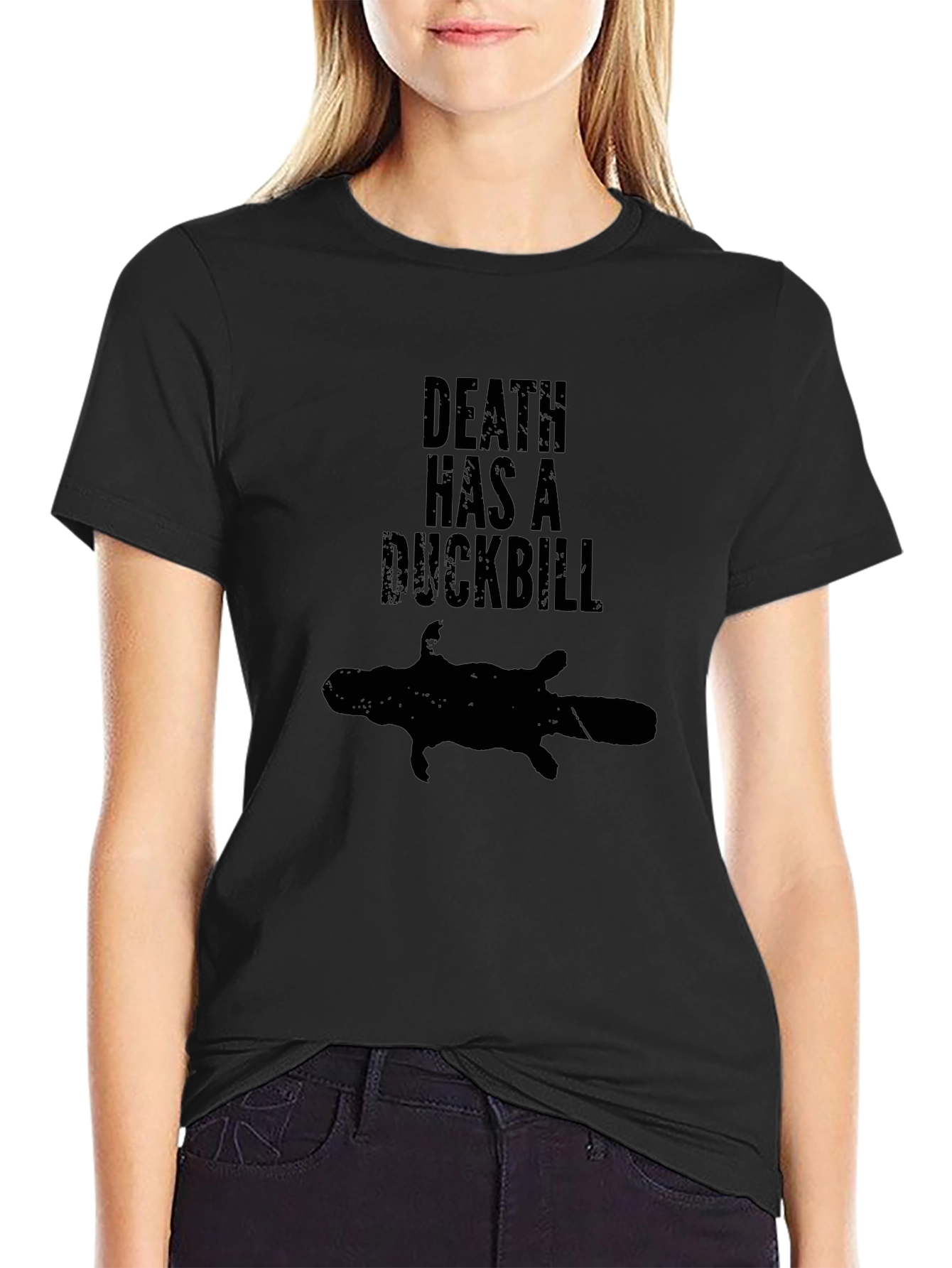 Black Death Has A Duckbill T-Shirt view 2