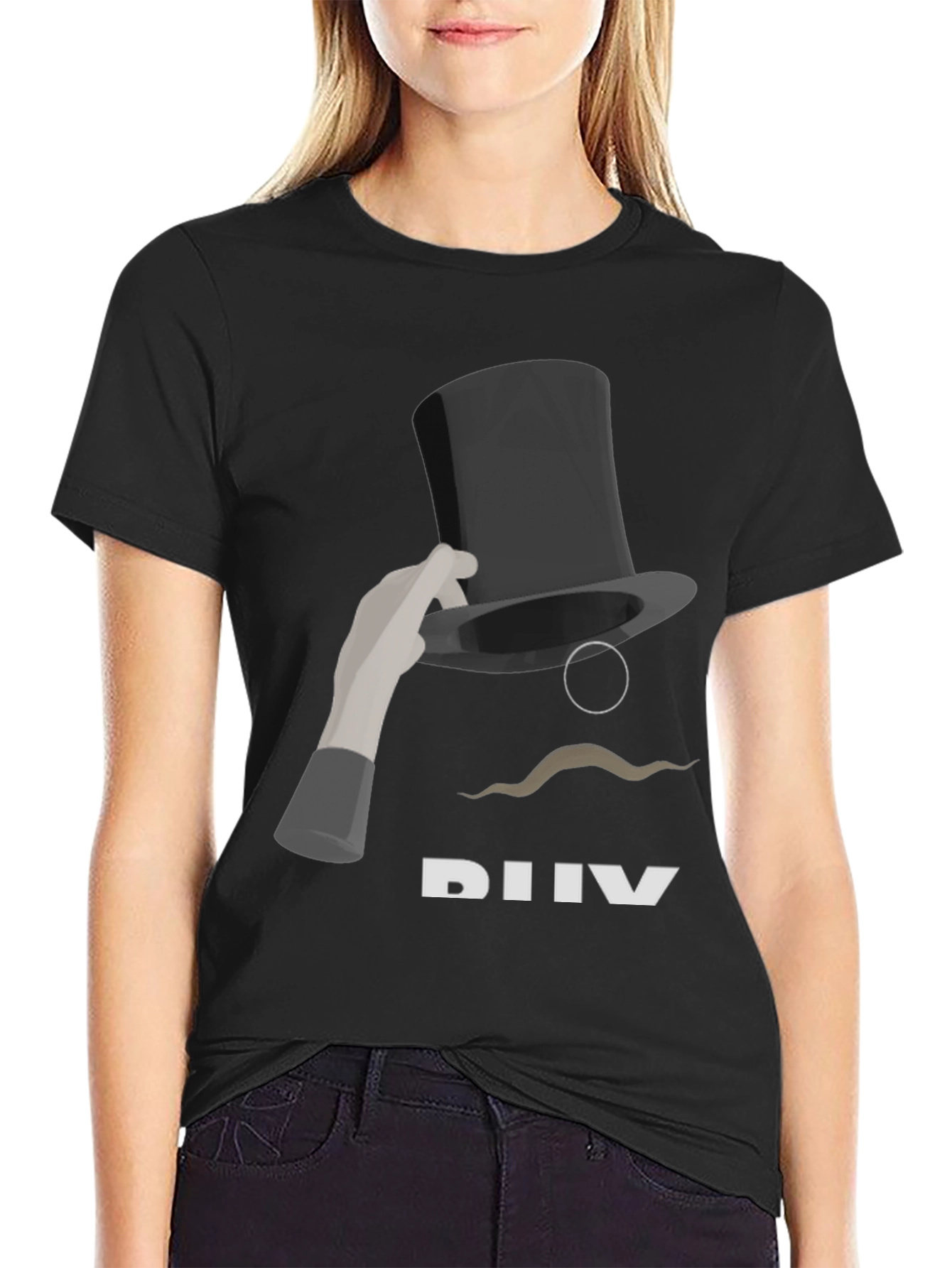 Black Magic Trick Graphic Tee - Black view 2