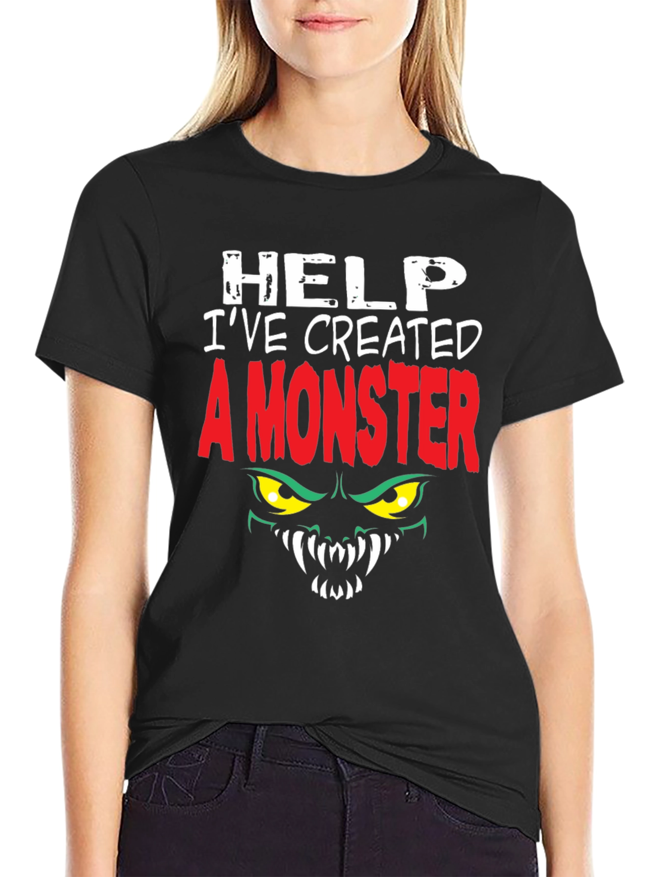 Black Monster Graphic T-Shirt view 2