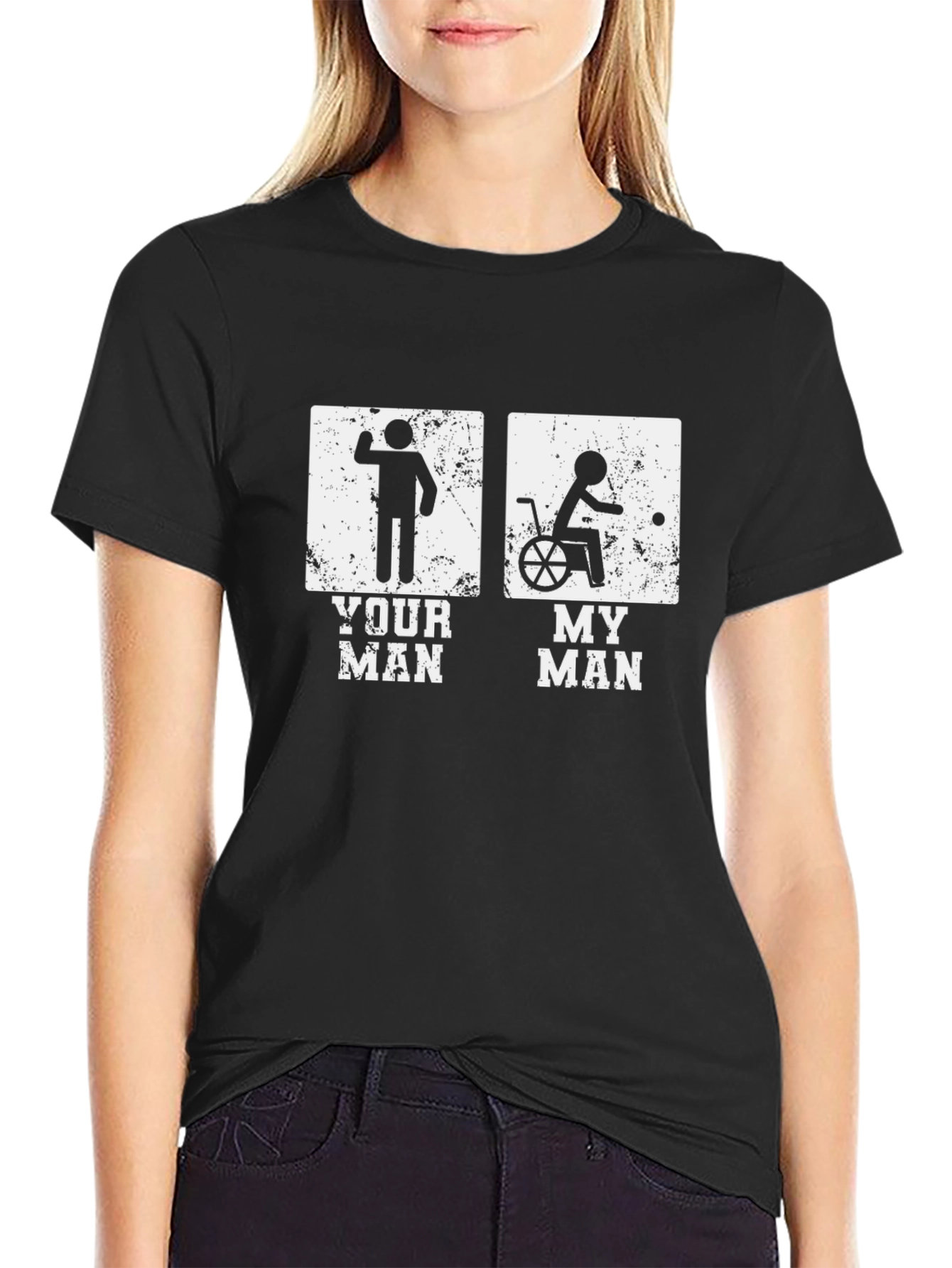 Black Your Man, My Man Funny Graphic T-Shirt view 2
