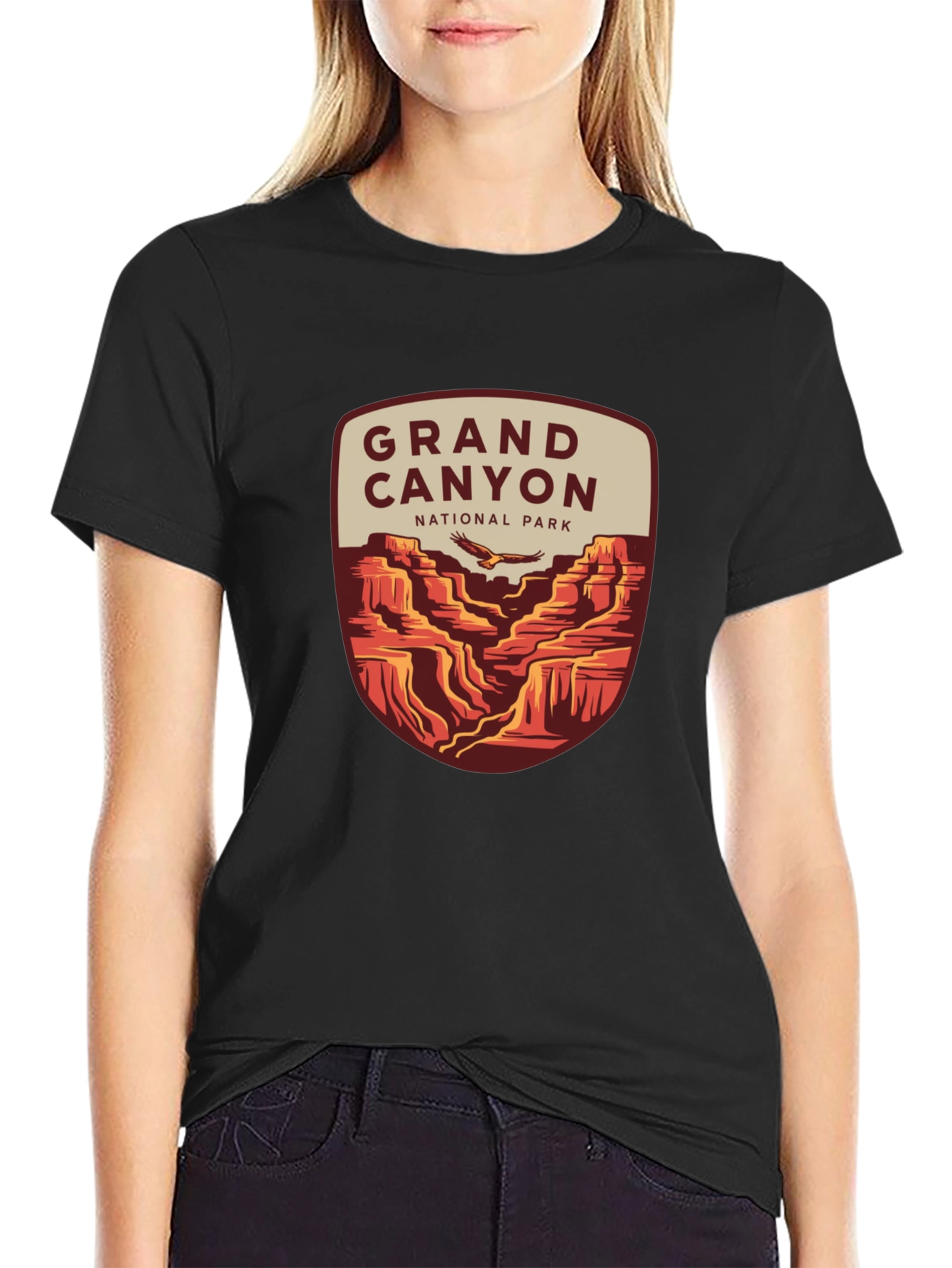Black Grand Canyon National Park T-Shirt view 2