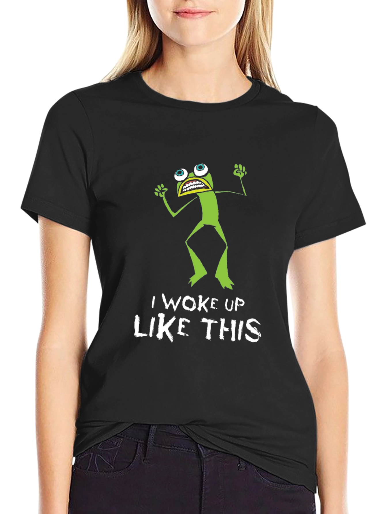 Black Woke Up Like This Graphic T-Shirt view 2