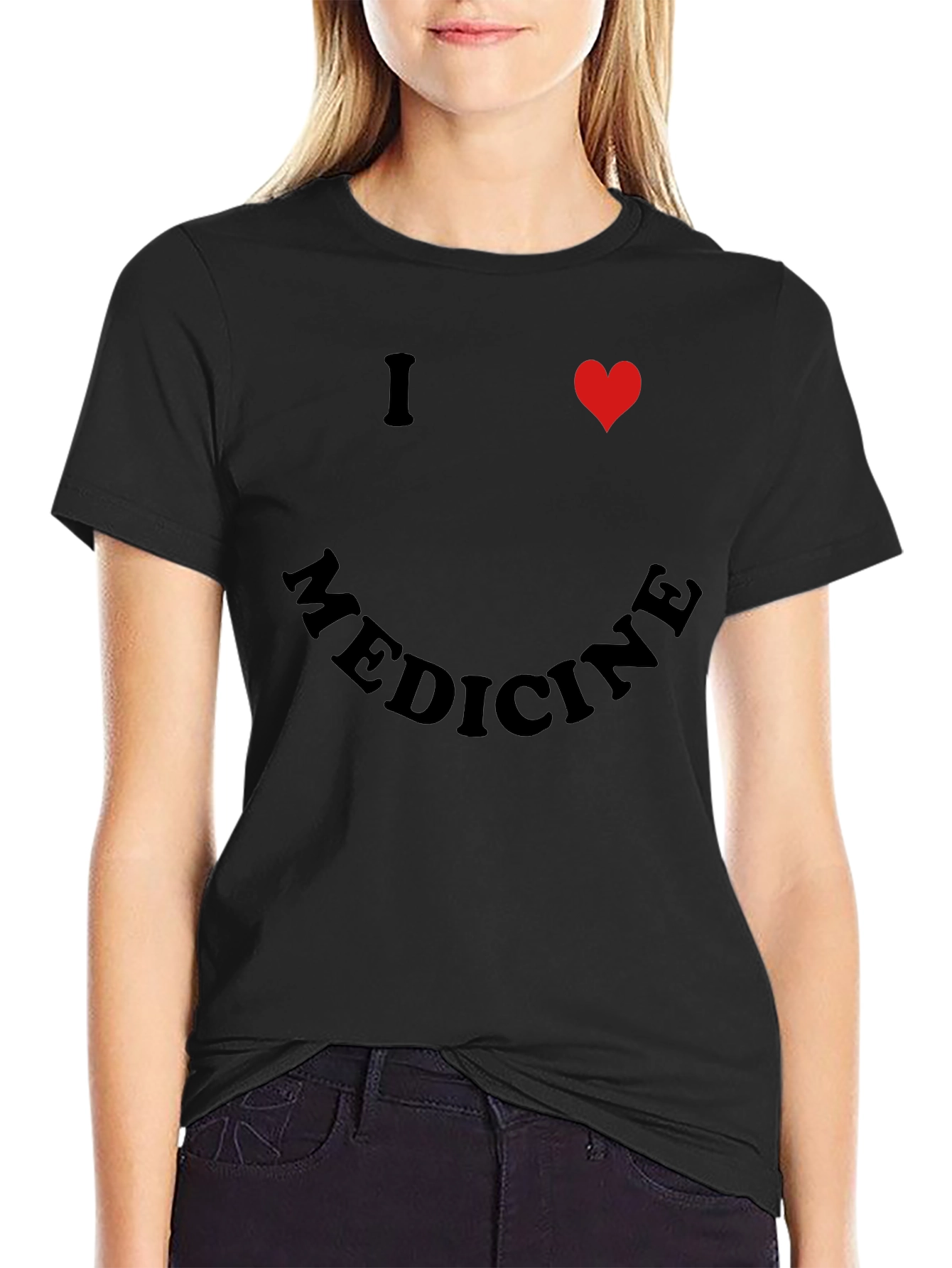 Black I Heart Medicine Black T-Shirt view 2