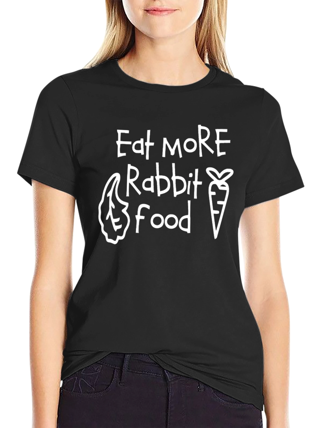 Eat More Rabbit Food Graphic Tee - 2