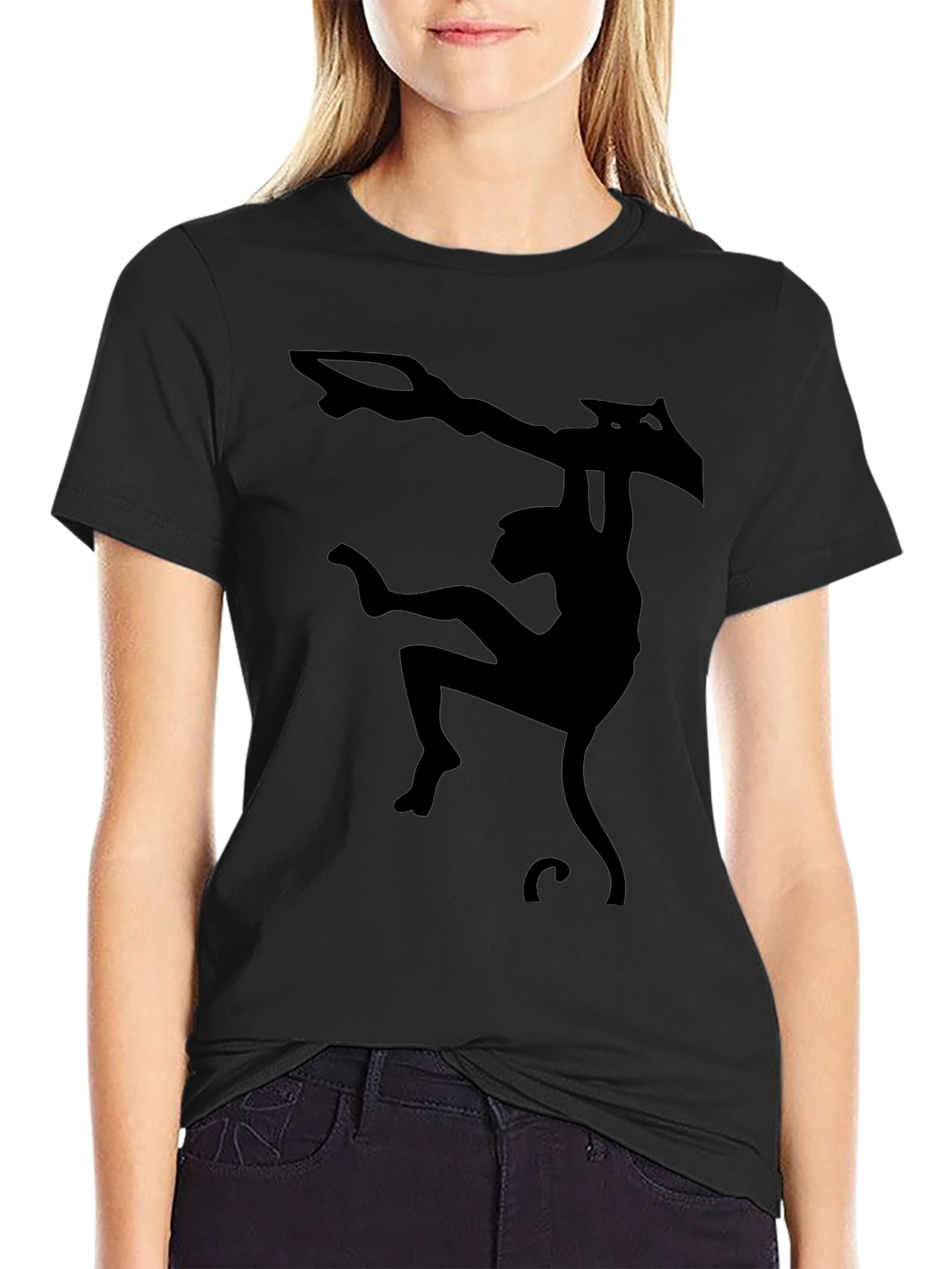 Black Monkey Bar Silhouette Graphic Tee - Black view 2