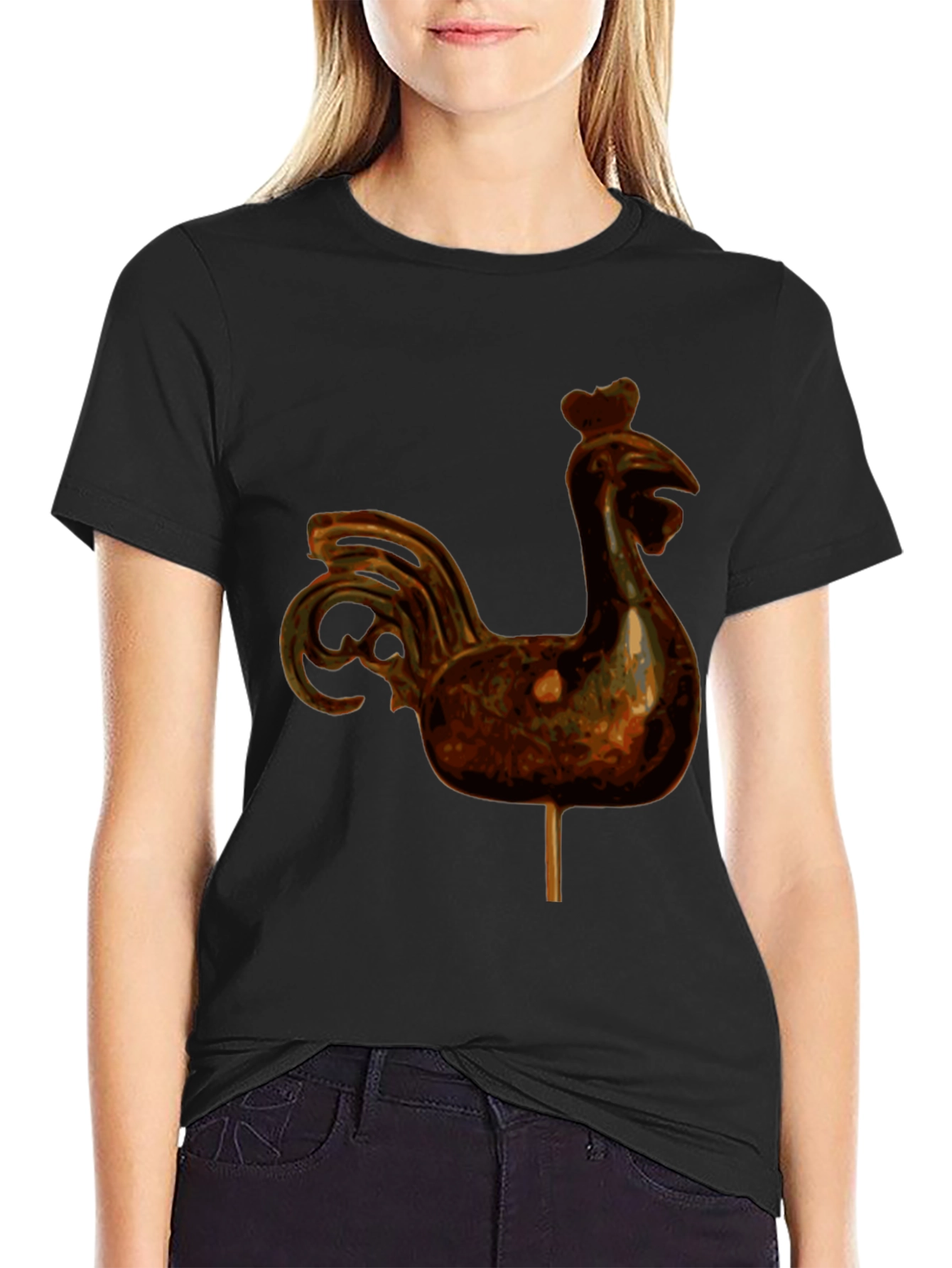 Rooster Lollipop Graphic T-Shirt - 2