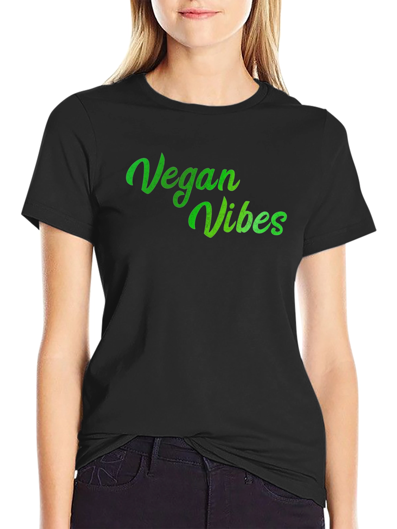 Vegan Vibes Black T-Shirt - 2