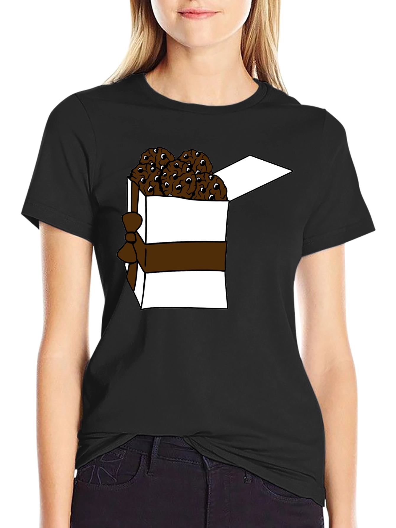Black Cookies In a Box T-Shirt view 2
