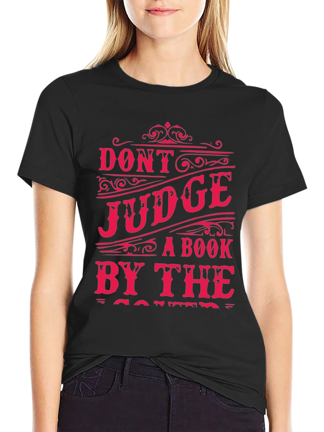 Black Don't Judge a Book by its Cover T-Shirt view 2