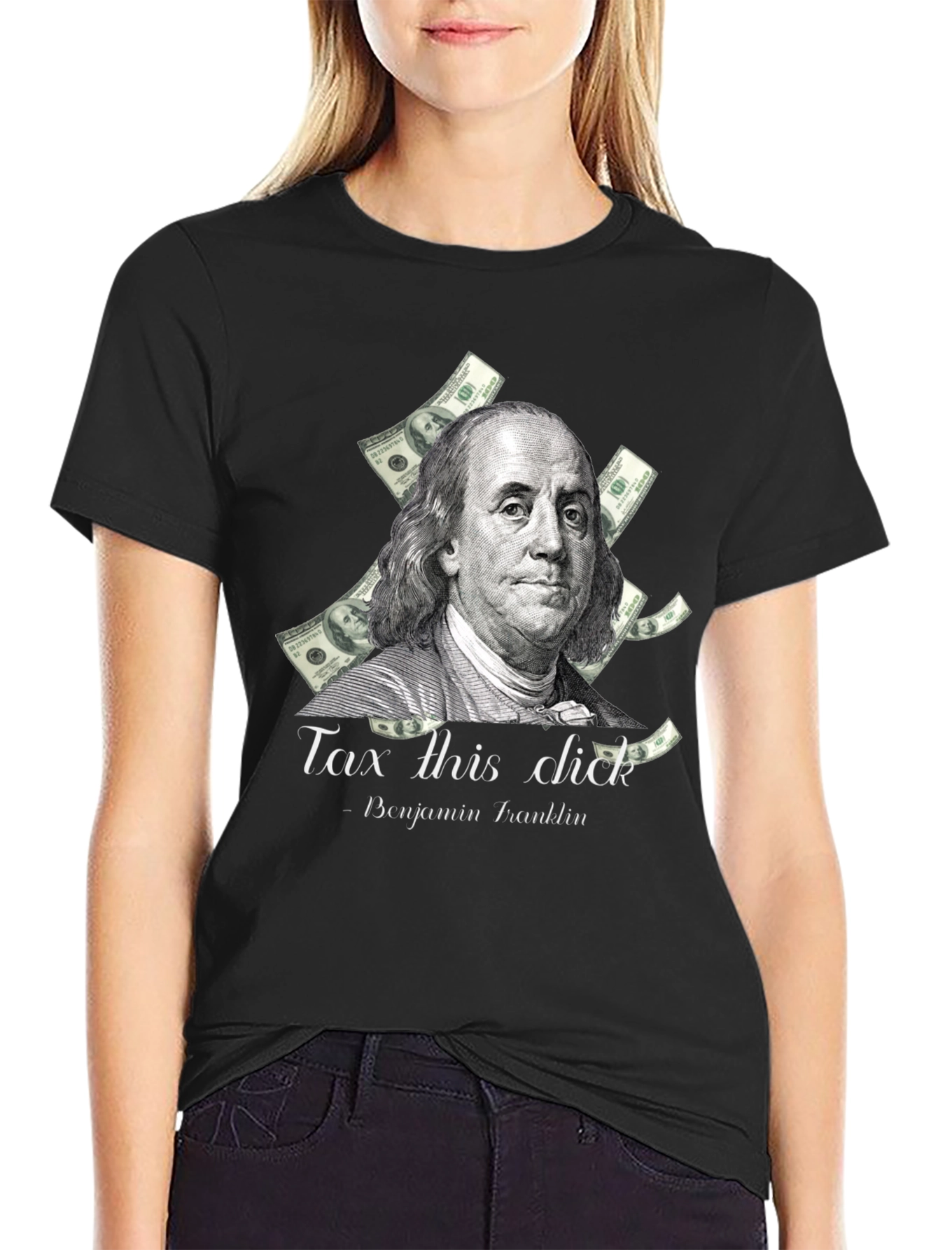 Black Tax This Dick Benjamin Franklin Graphic Tee view 2