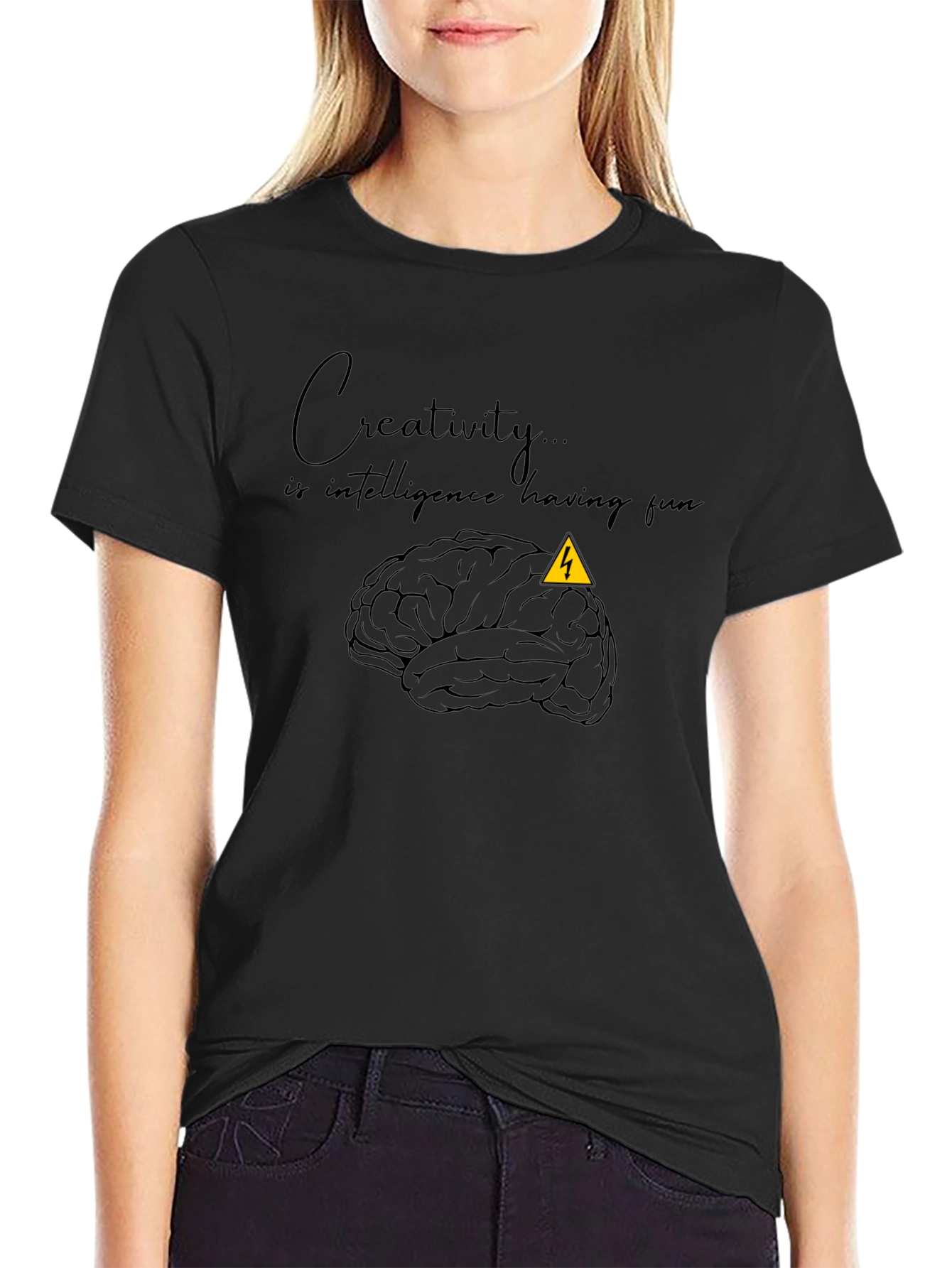 Black Creative Intelligence T-Shirt view 2