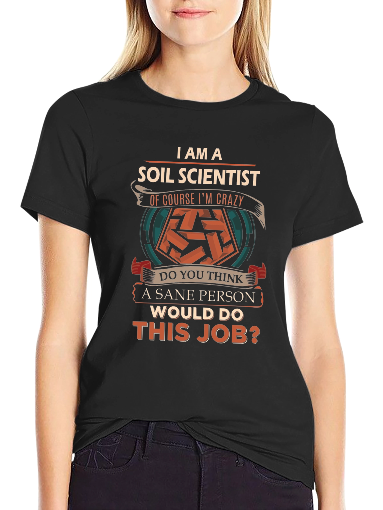 Black Soil Scientist Crazy T-Shirt - Funny Job Gift view 2