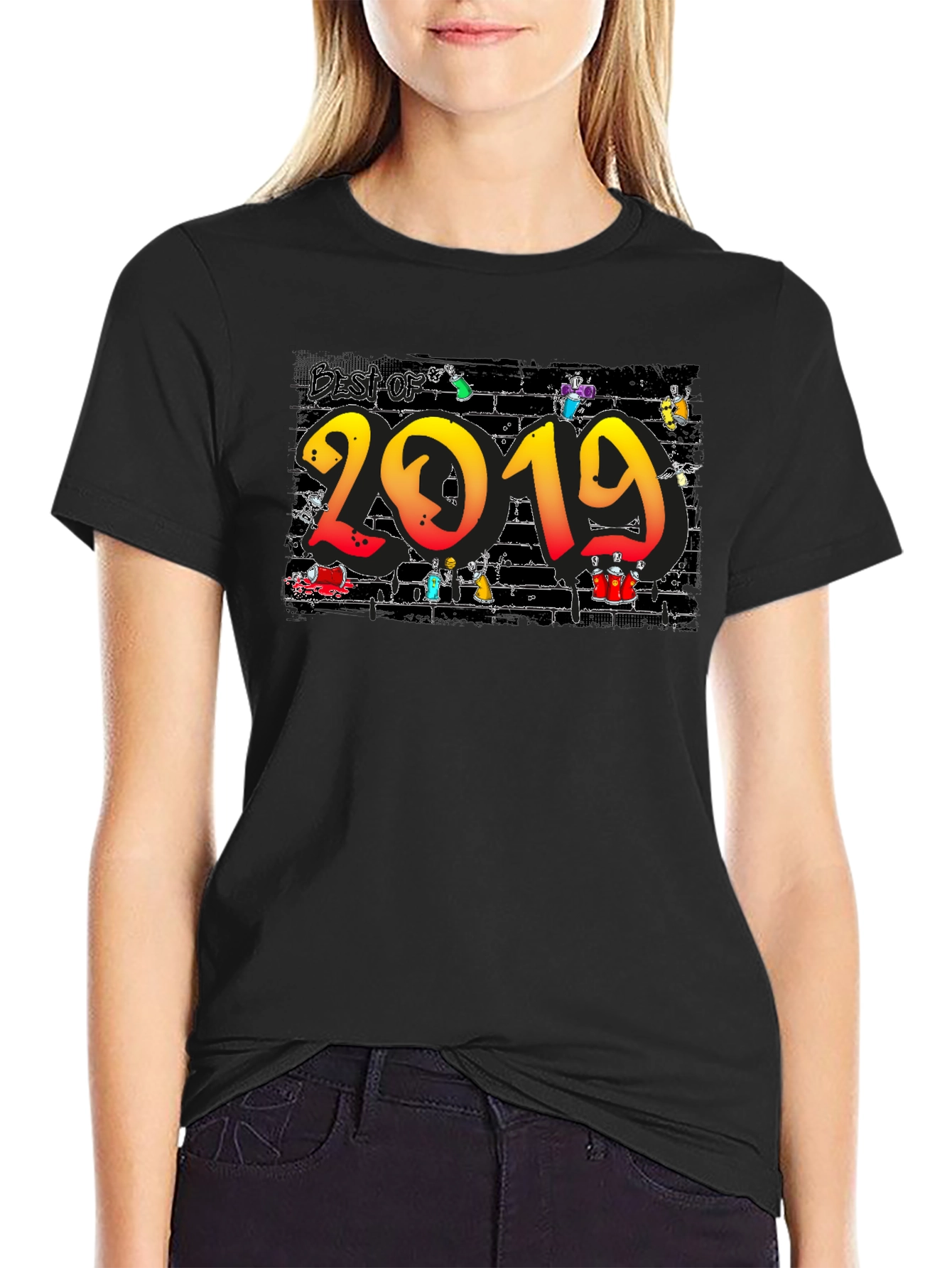 Black Best of 2019 Graphic T-Shirt view 2