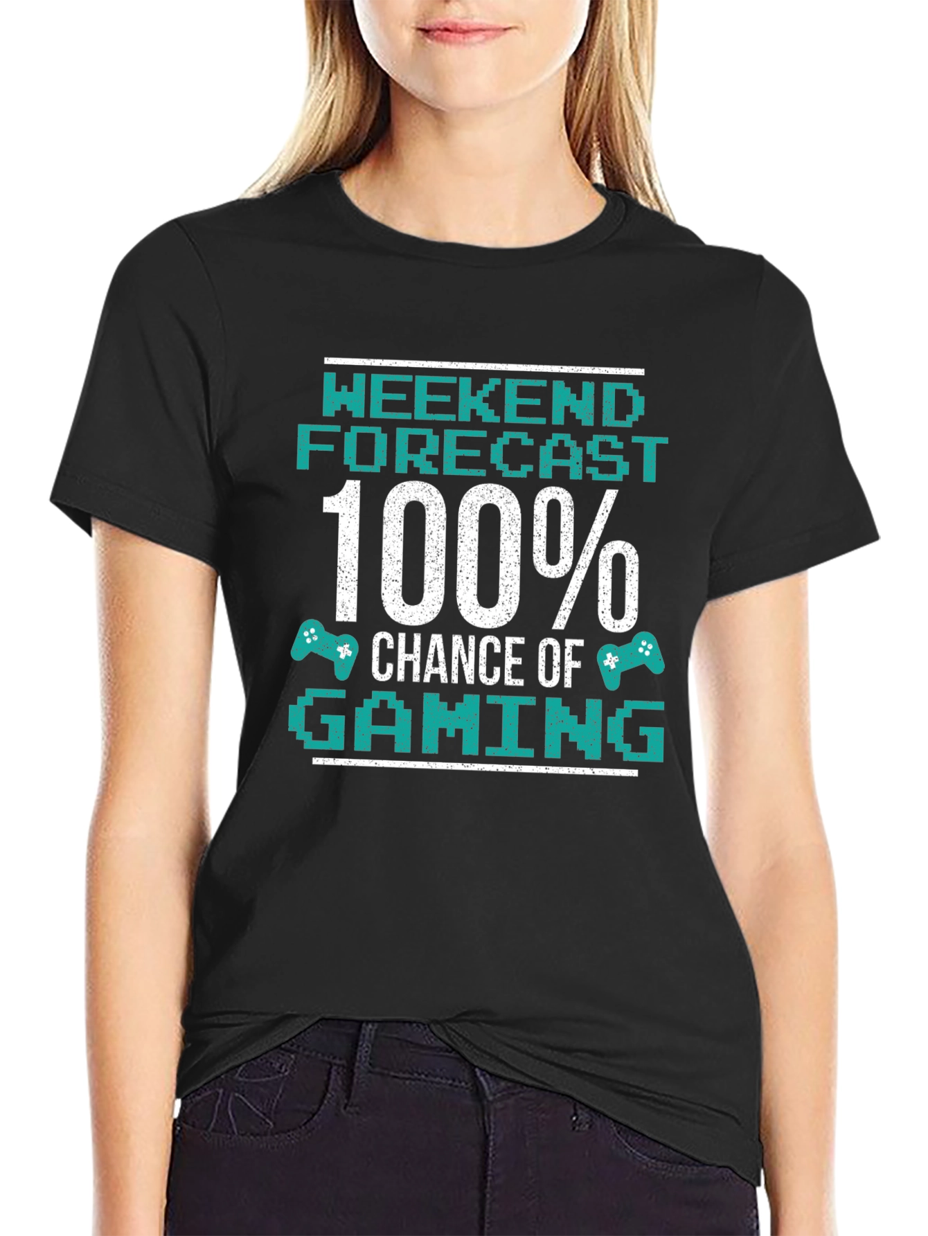 Black Weekend Gaming Forecast T-Shirt view 2